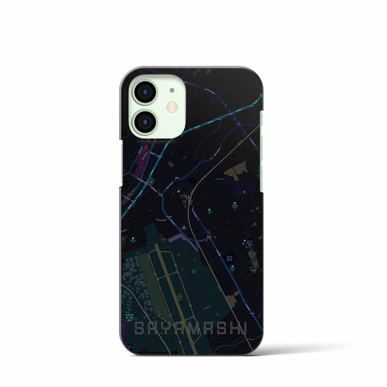【狭山市(埼玉県)】地図柄iPhoneケース(バックカバータイプ)