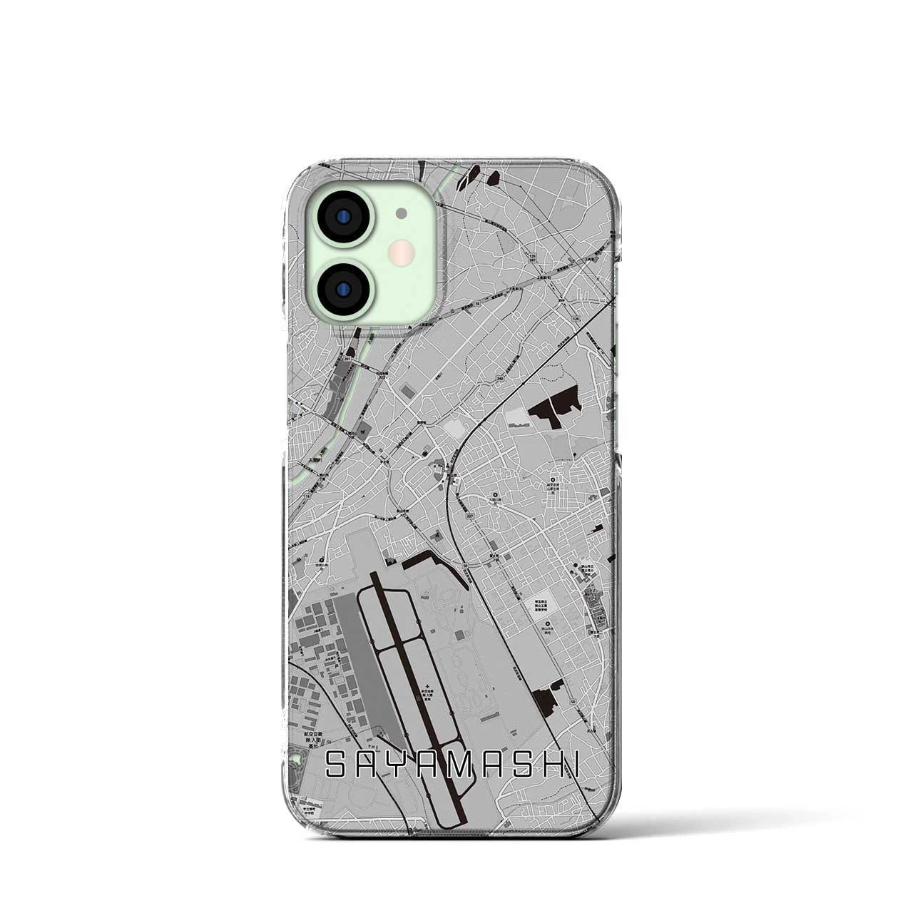 【狭山市(埼玉県)】地図柄iPhoneケース(クリアタイプ)