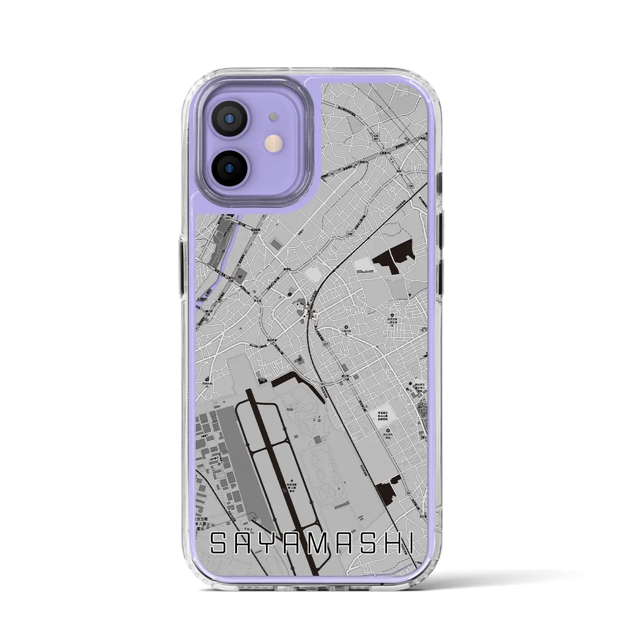 【狭山市(埼玉県)】地図柄iPhoneケース(MagSafeタイプ)