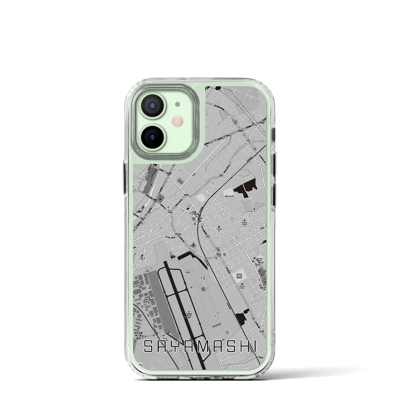 【狭山市(埼玉県)】地図柄iPhoneケース(MagSafeタイプ)