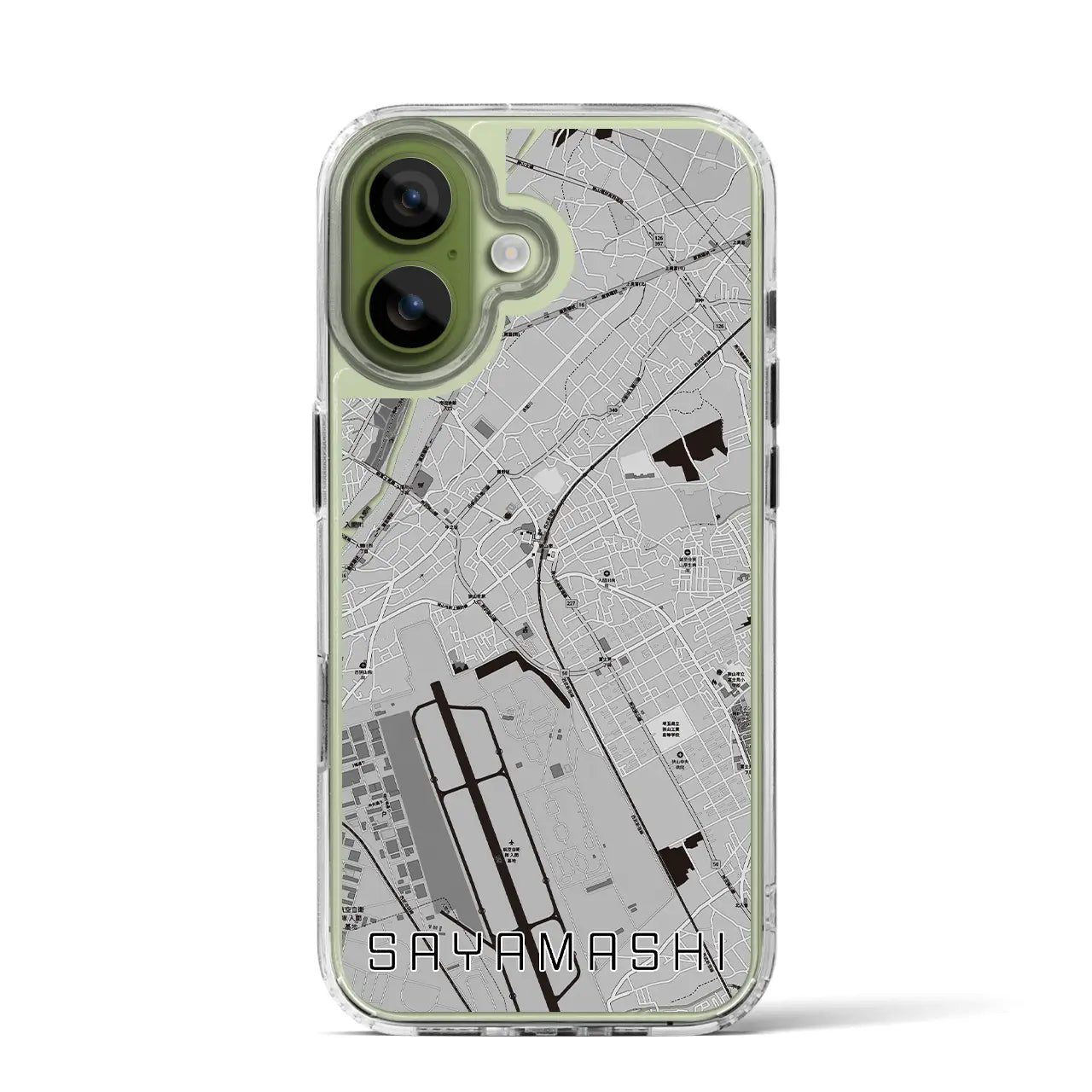 【狭山市(埼玉県)】地図柄iPhoneケース(MagSafeタイプ)