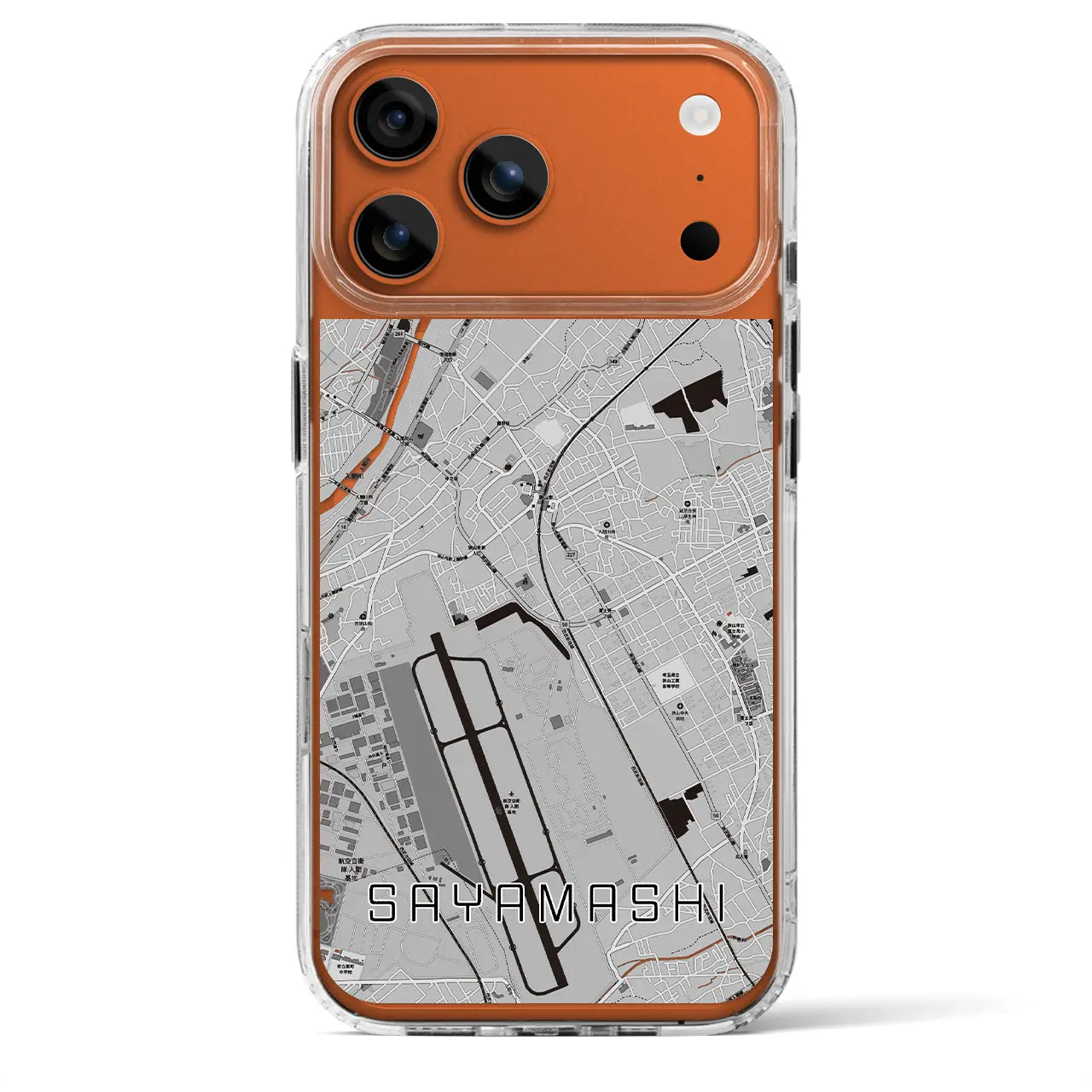 【狭山市(埼玉県)】地図柄iPhoneケース(MagSafeタイプ)
