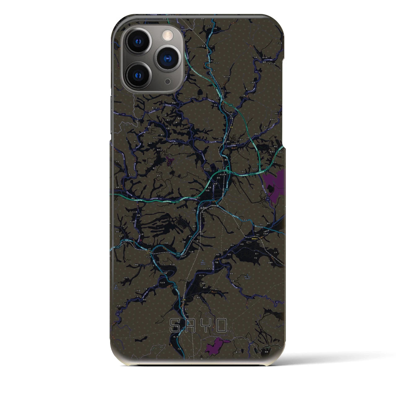 【佐用(兵庫県)】地図柄iPhoneケース(バックカバータイプ)