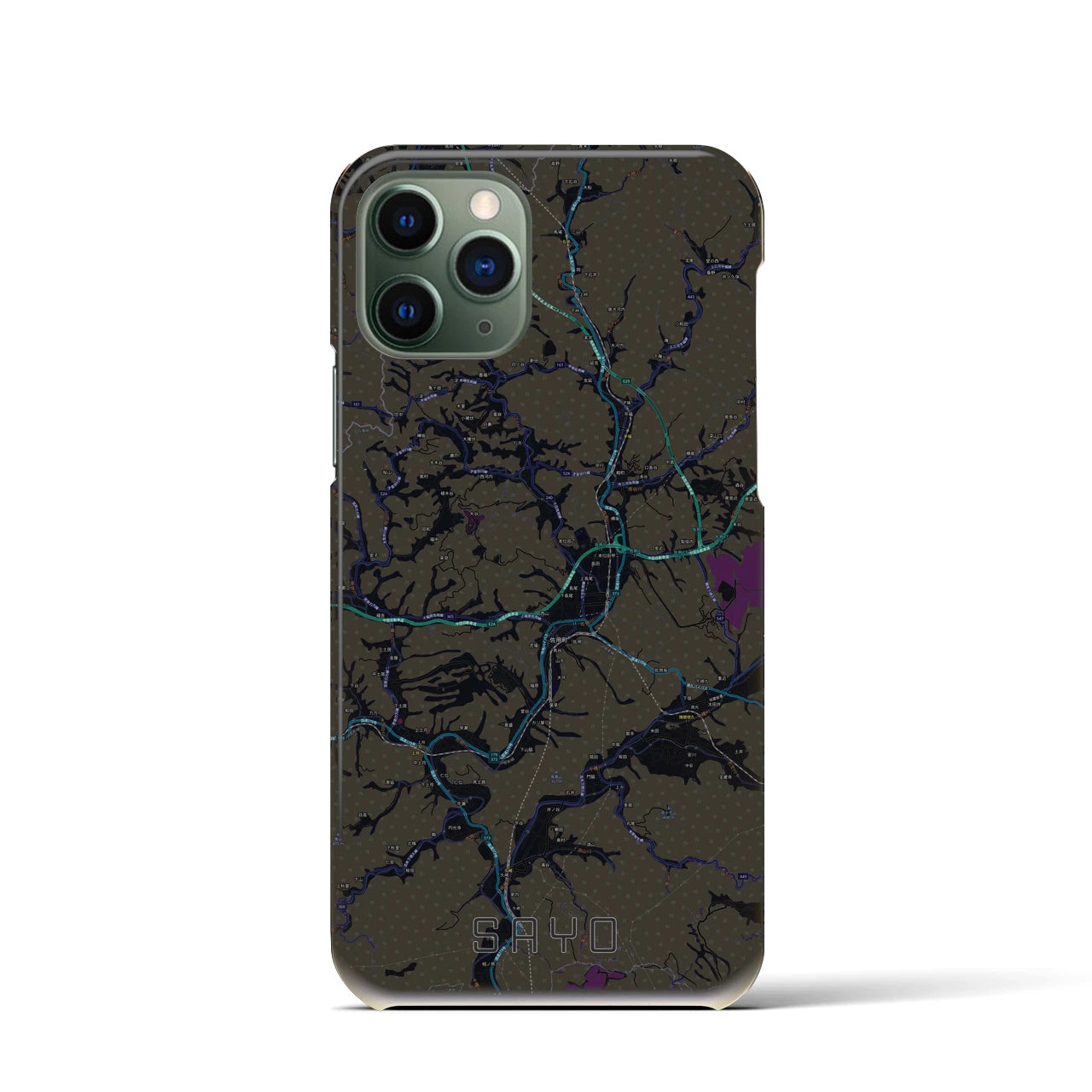 【佐用(兵庫県)】地図柄iPhoneケース(バックカバータイプ)