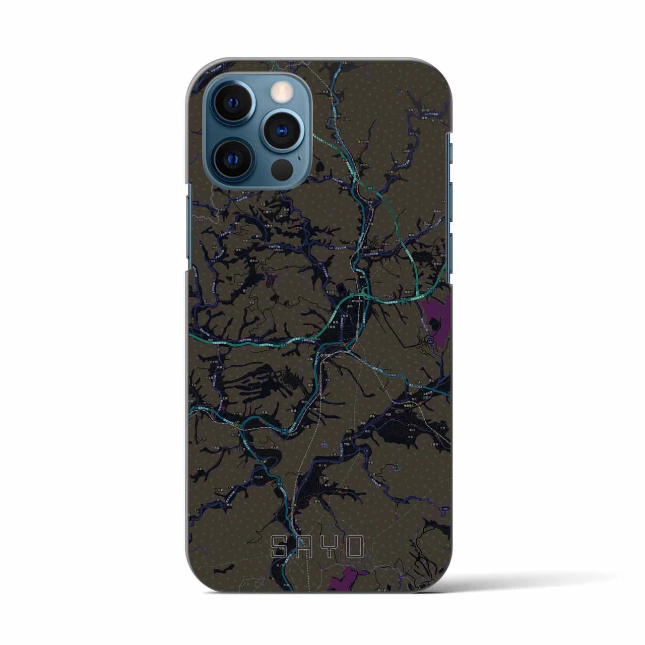 【佐用(兵庫県)】地図柄iPhoneケース(バックカバータイプ)