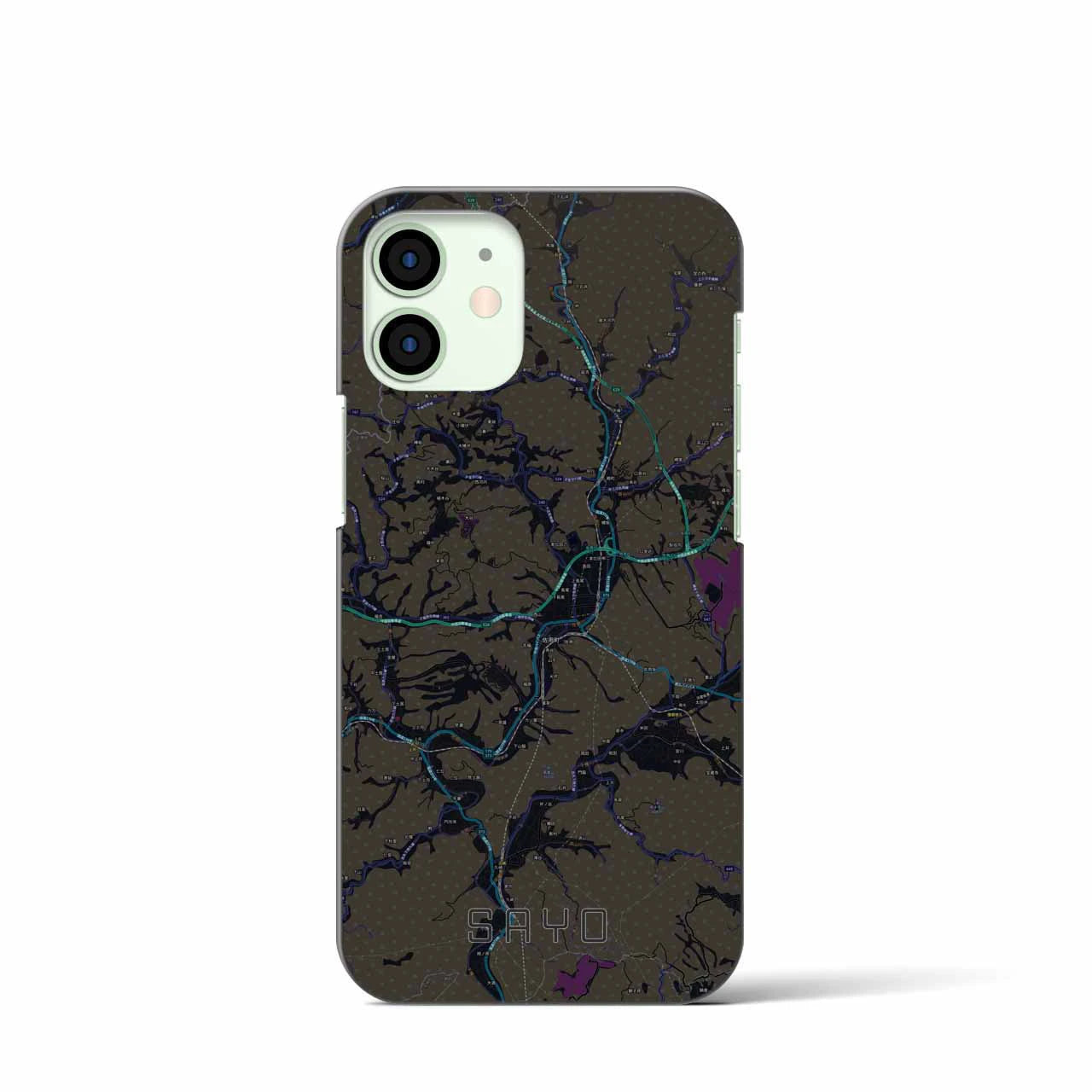 【佐用(兵庫県)】地図柄iPhoneケース(バックカバータイプ)