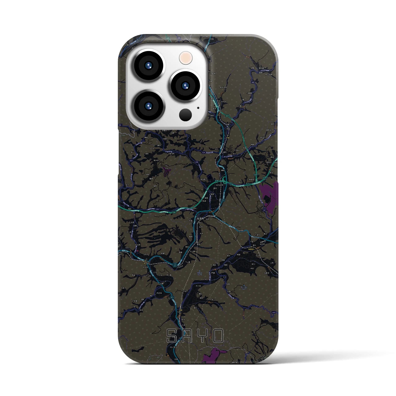 【佐用(兵庫県)】地図柄iPhoneケース(バックカバータイプ)