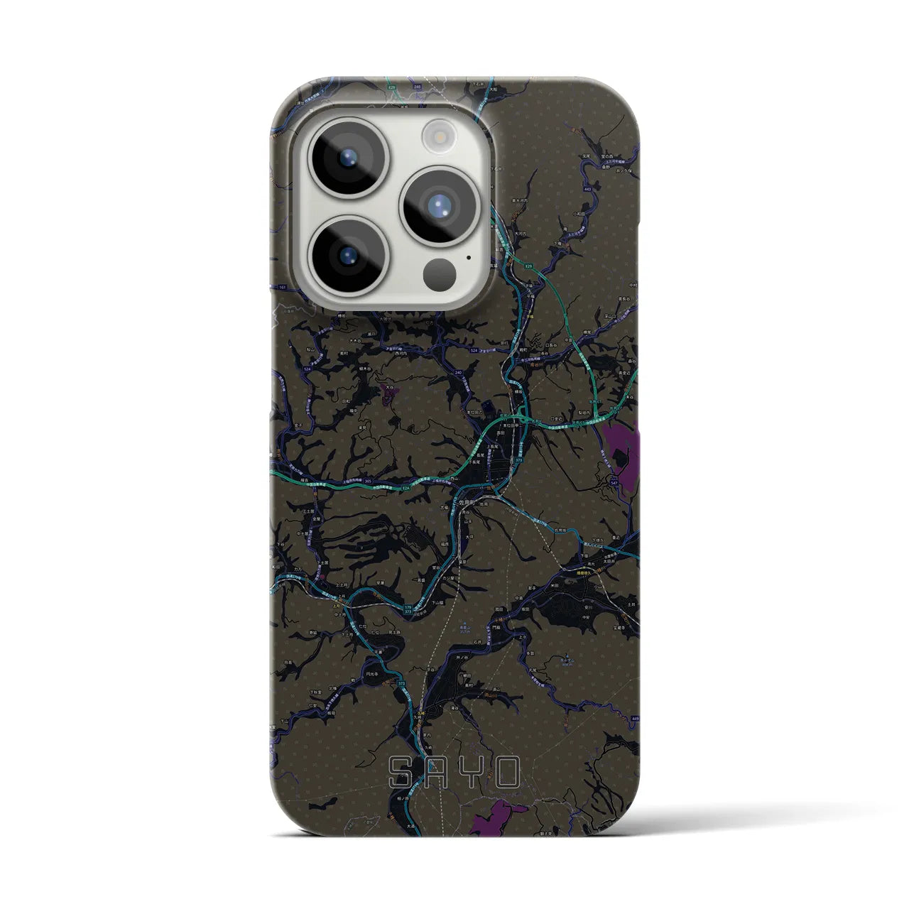 【佐用(兵庫県)】地図柄iPhoneケース(バックカバータイプ)