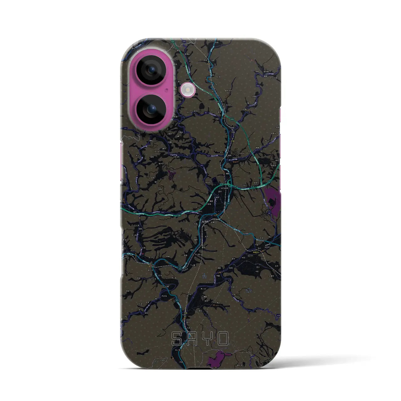 【佐用(兵庫県)】地図柄iPhoneケース(バックカバータイプ)