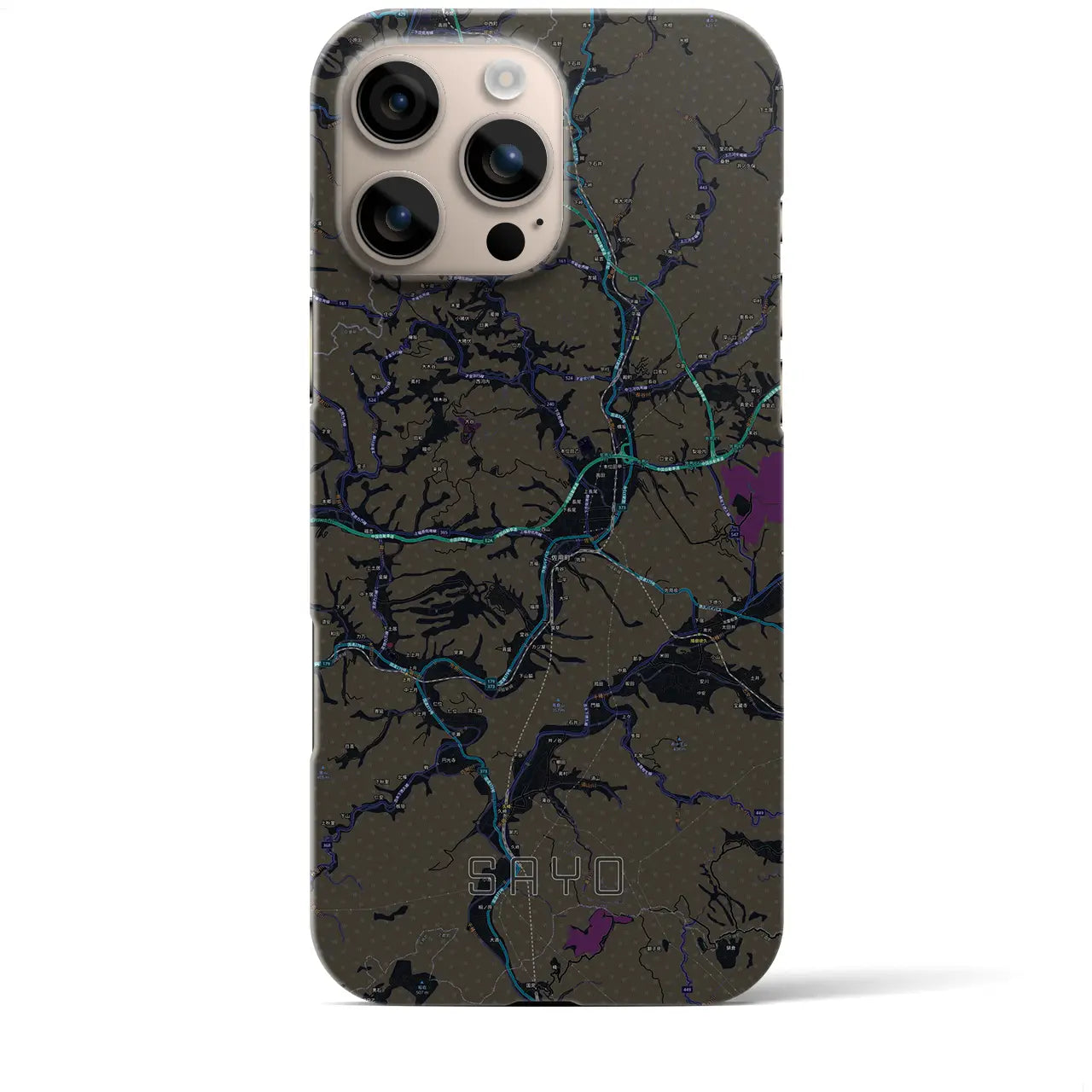 【佐用(兵庫県)】地図柄iPhoneケース(バックカバータイプ)