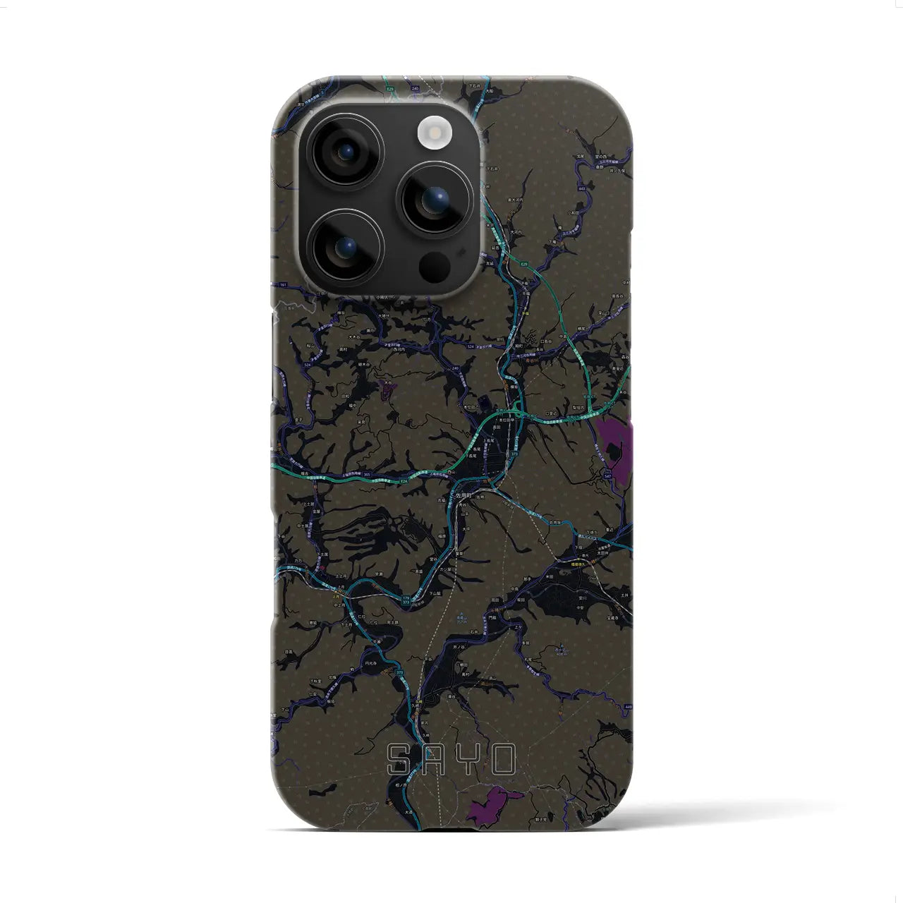 【佐用(兵庫県)】地図柄iPhoneケース(バックカバータイプ)