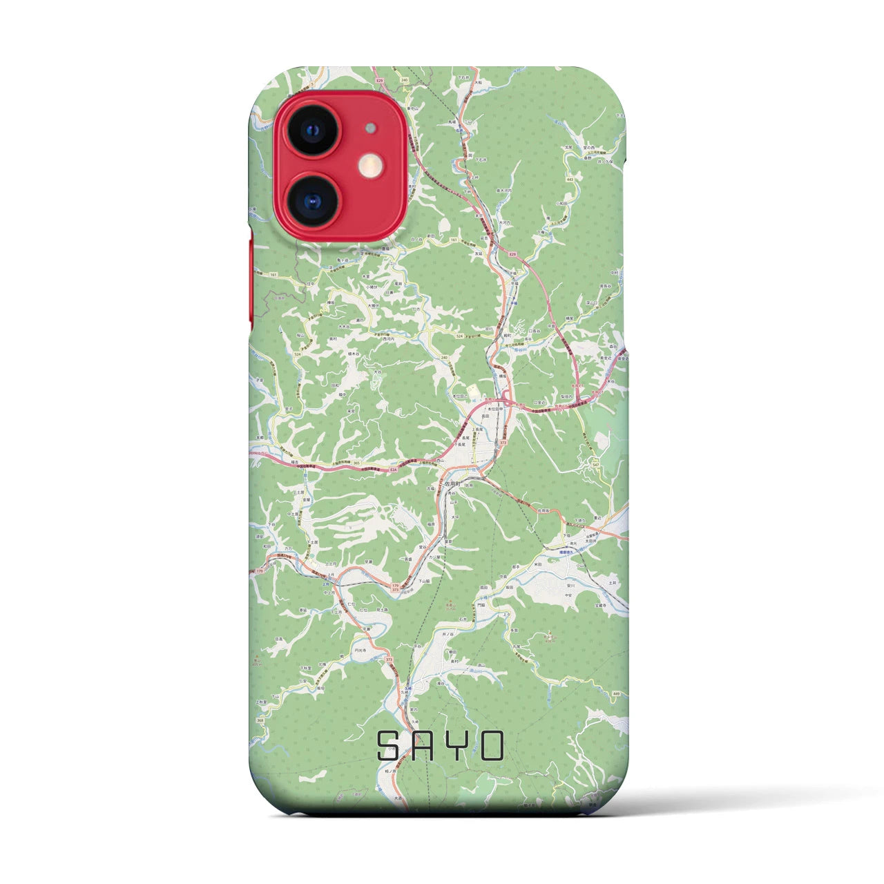 【佐用(兵庫県)】地図柄iPhoneケース(バックカバータイプ)