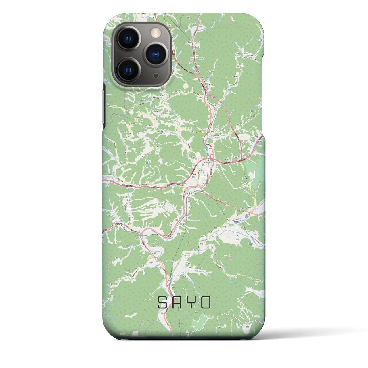 【佐用(兵庫県)】地図柄iPhoneケース(バックカバータイプ)