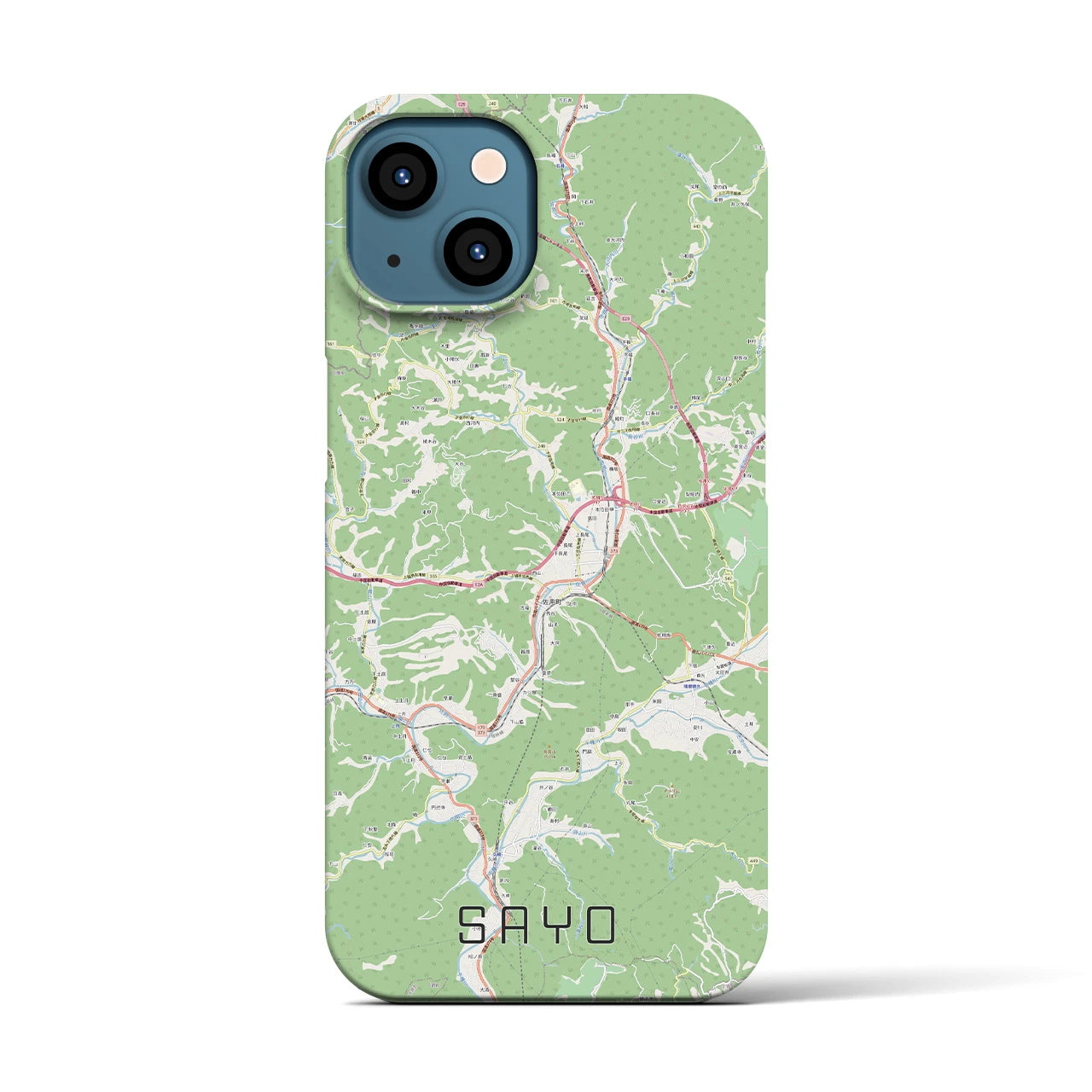 【佐用(兵庫県)】地図柄iPhoneケース(バックカバータイプ)