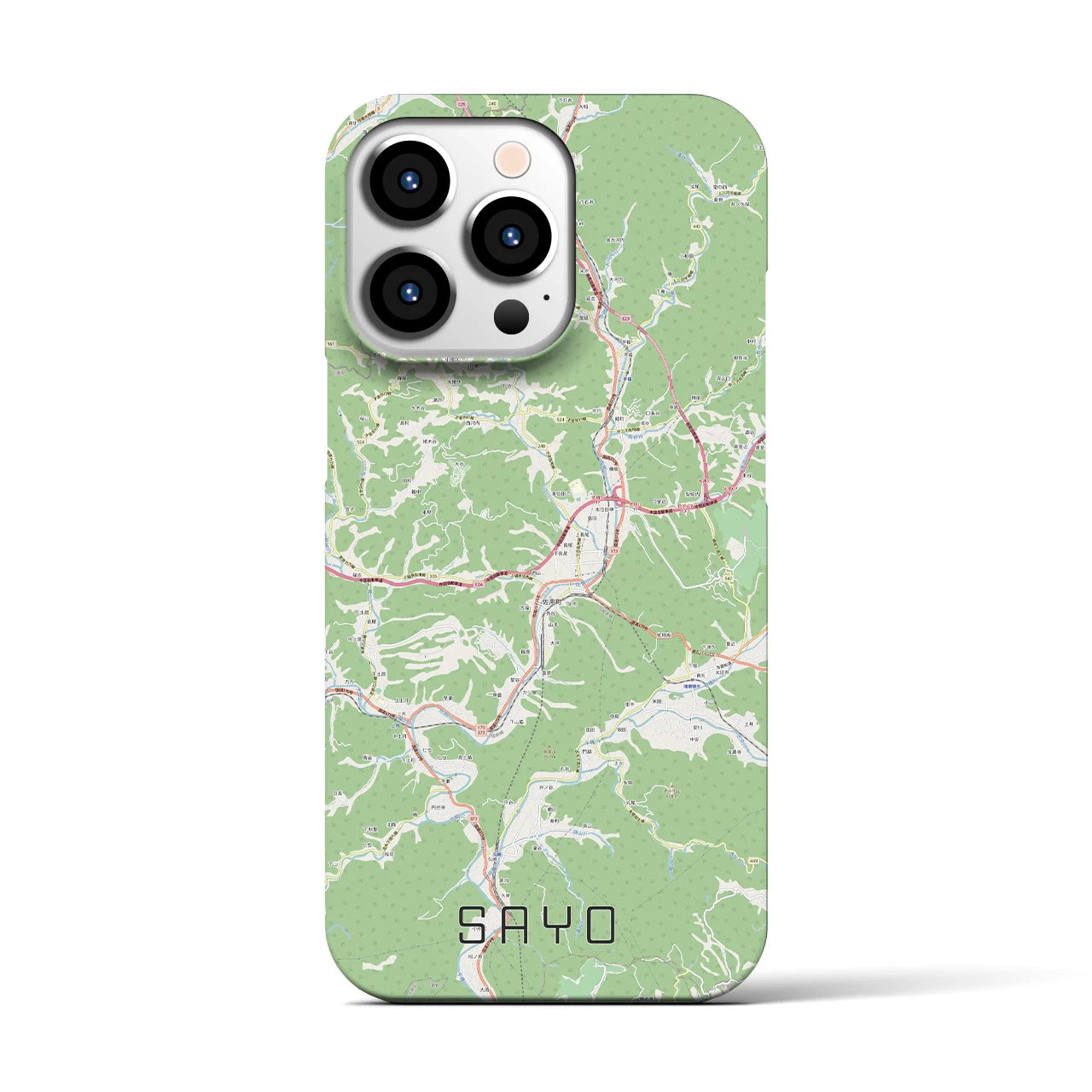 【佐用(兵庫県)】地図柄iPhoneケース(バックカバータイプ)