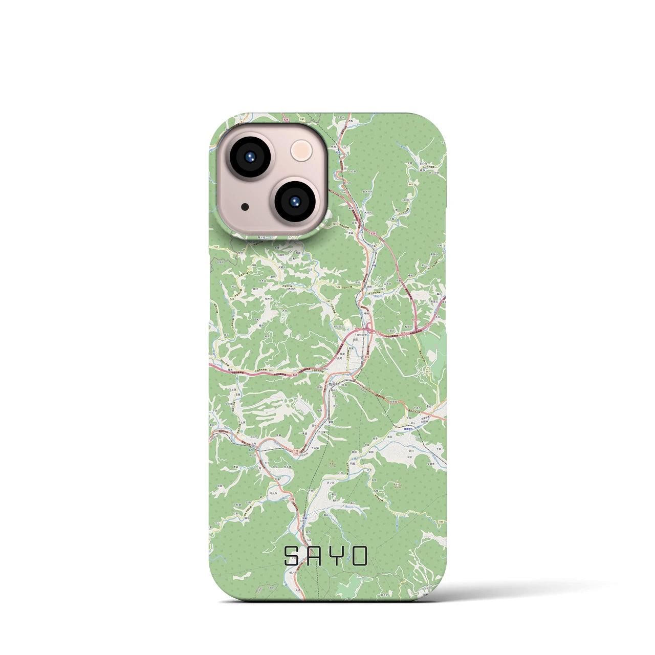 【佐用(兵庫県)】地図柄iPhoneケース(バックカバータイプ)