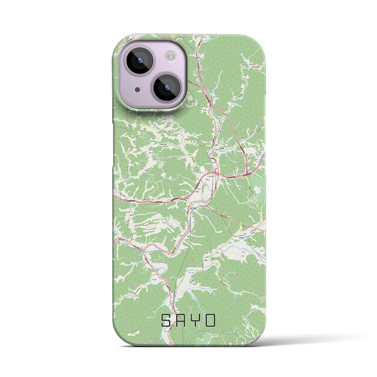 【佐用(兵庫県)】地図柄iPhoneケース(バックカバータイプ)