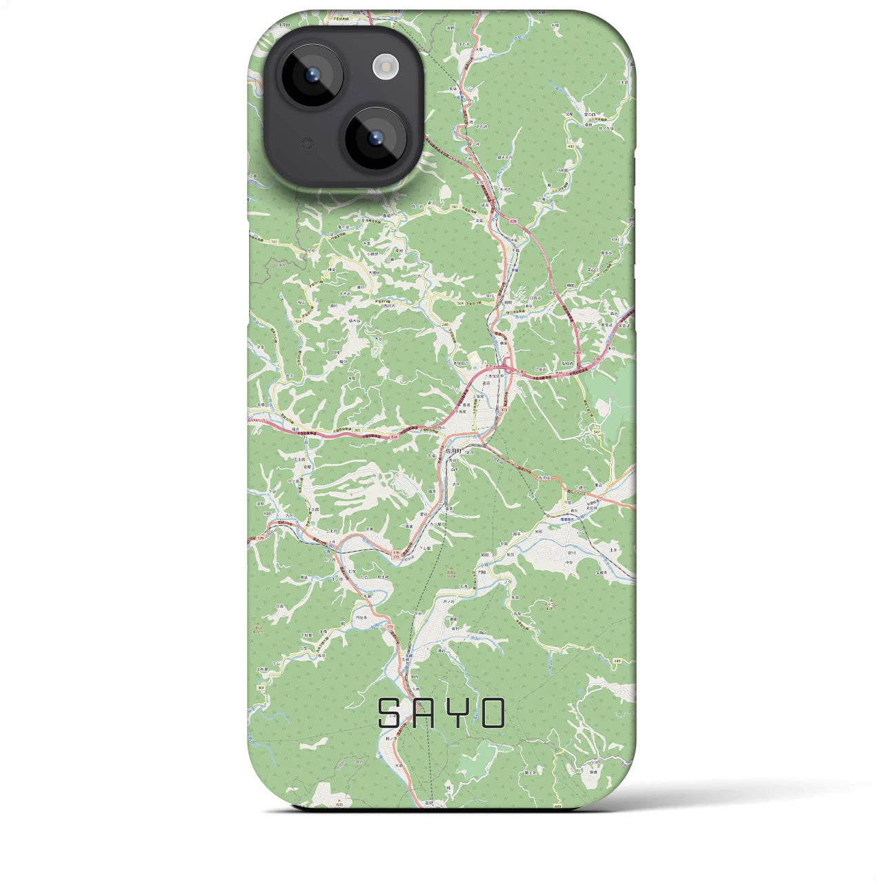 【佐用(兵庫県)】地図柄iPhoneケース(バックカバータイプ)