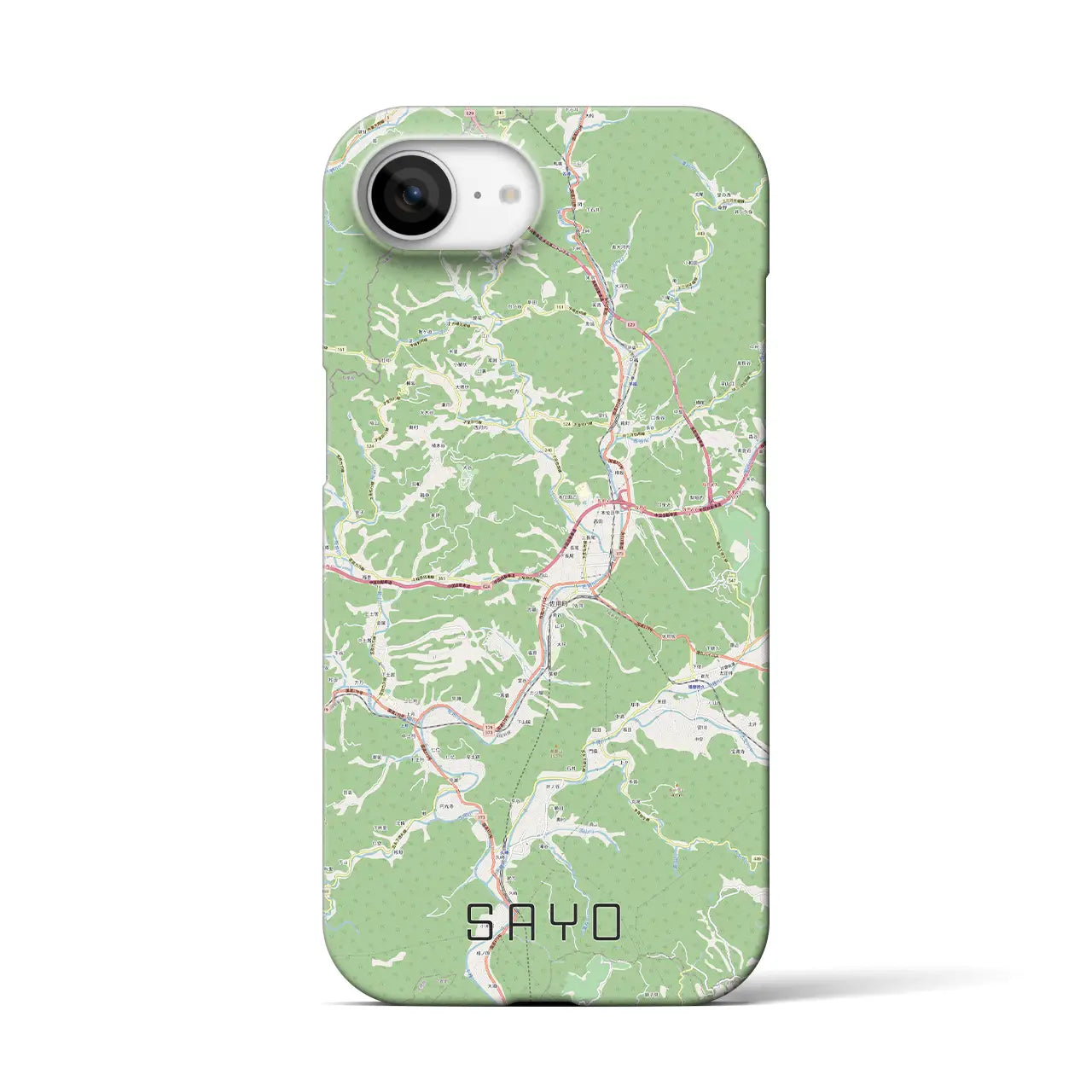 【佐用(兵庫県)】地図柄iPhoneケース(バックカバータイプ)