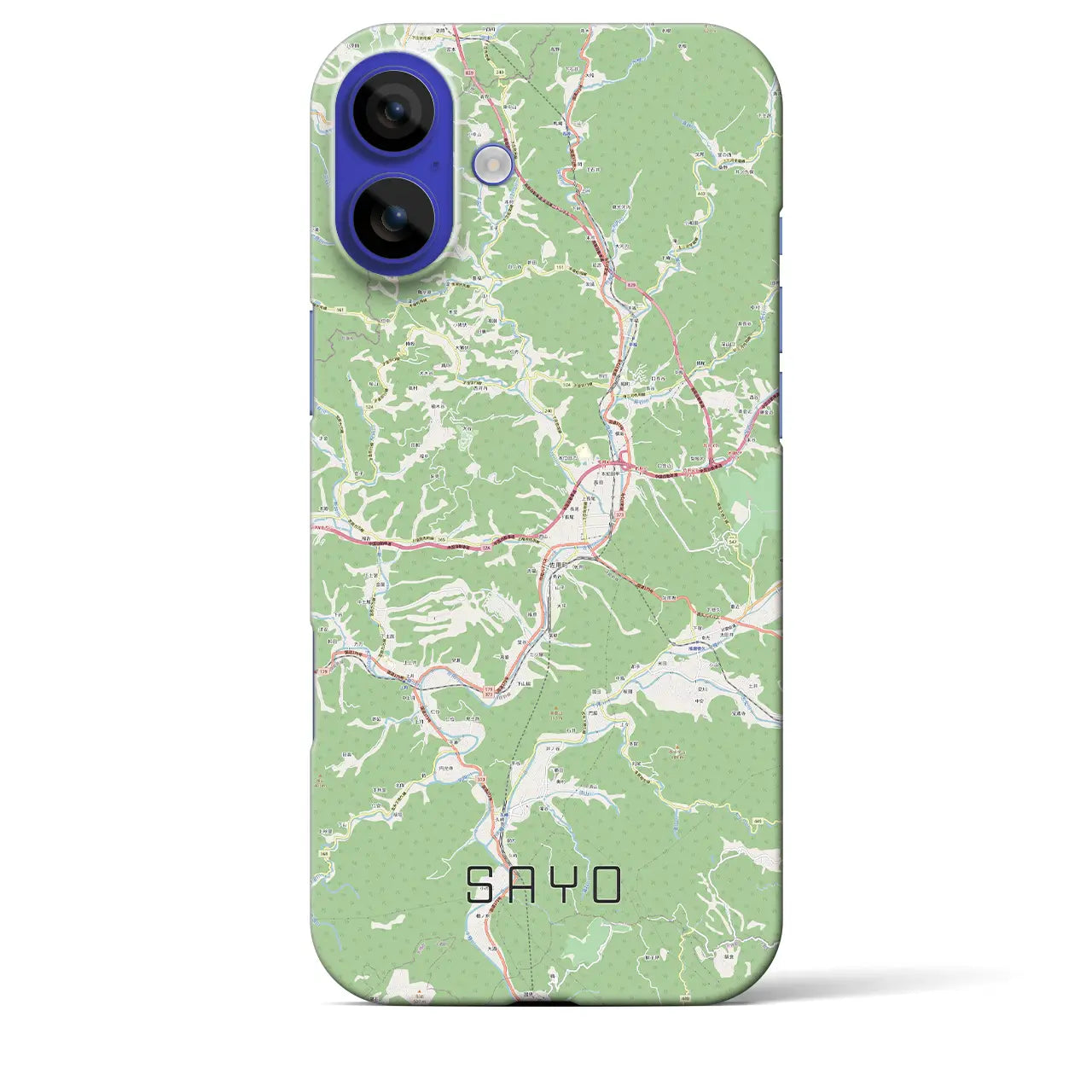 【佐用(兵庫県)】地図柄iPhoneケース(バックカバータイプ)ナチュラル・iPhone 16 Pro Max 用