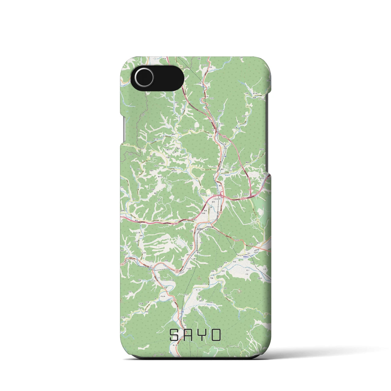 【佐用(兵庫県)】地図柄iPhoneケース(バックカバータイプ)