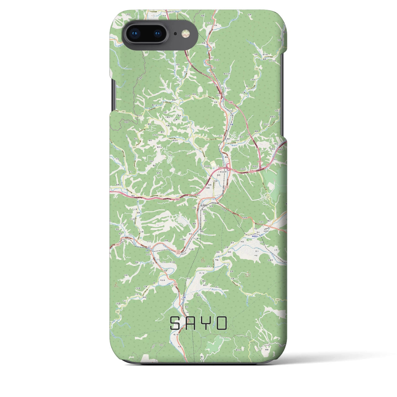 【佐用(兵庫県)】地図柄iPhoneケース(バックカバータイプ)
