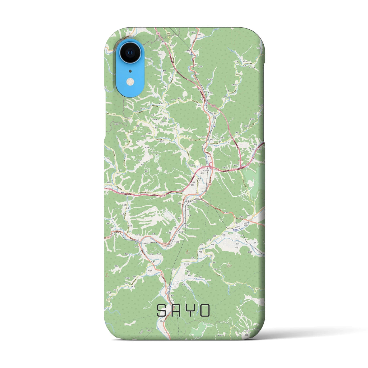 【佐用(兵庫県)】地図柄iPhoneケース(バックカバータイプ)