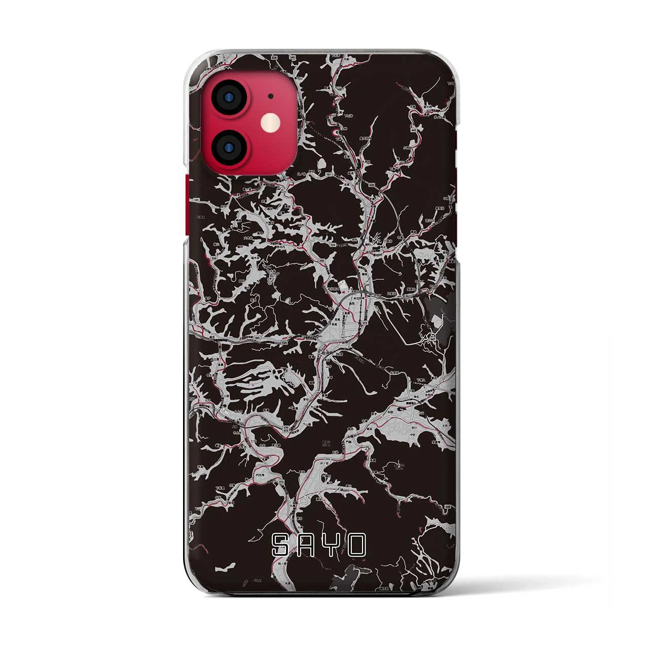 【佐用(兵庫県)】地図柄iPhoneケース(クリアタイプ)