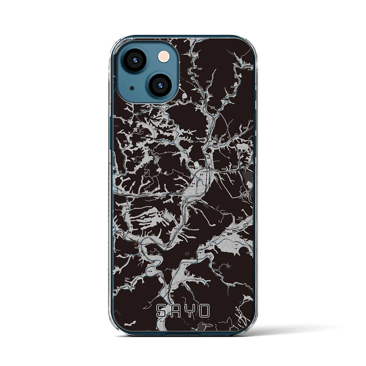 【佐用(兵庫県)】地図柄iPhoneケース(クリアタイプ)