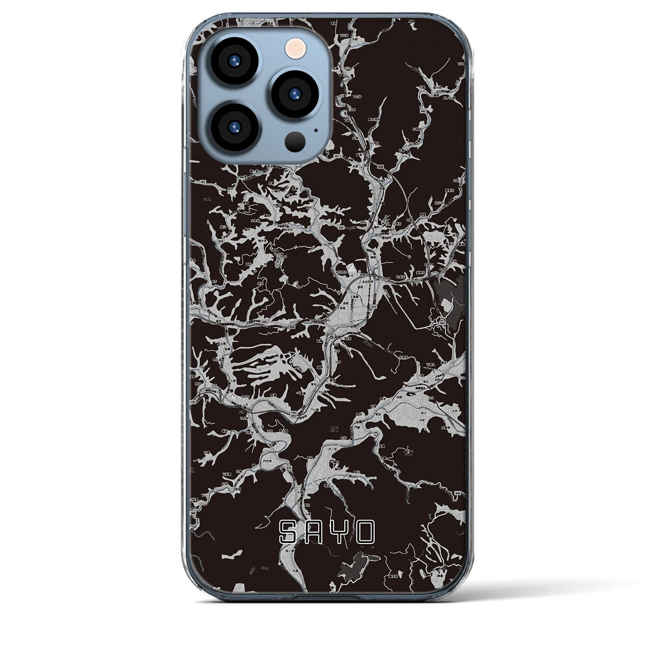 【佐用(兵庫県)】地図柄iPhoneケース(クリアタイプ)