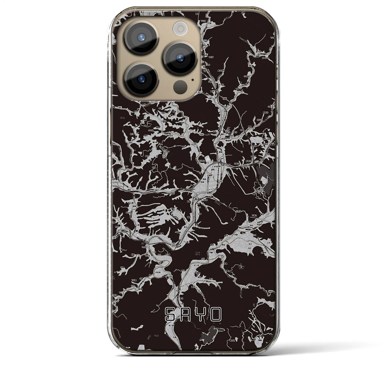 【佐用(兵庫県)】地図柄iPhoneケース(クリアタイプ)