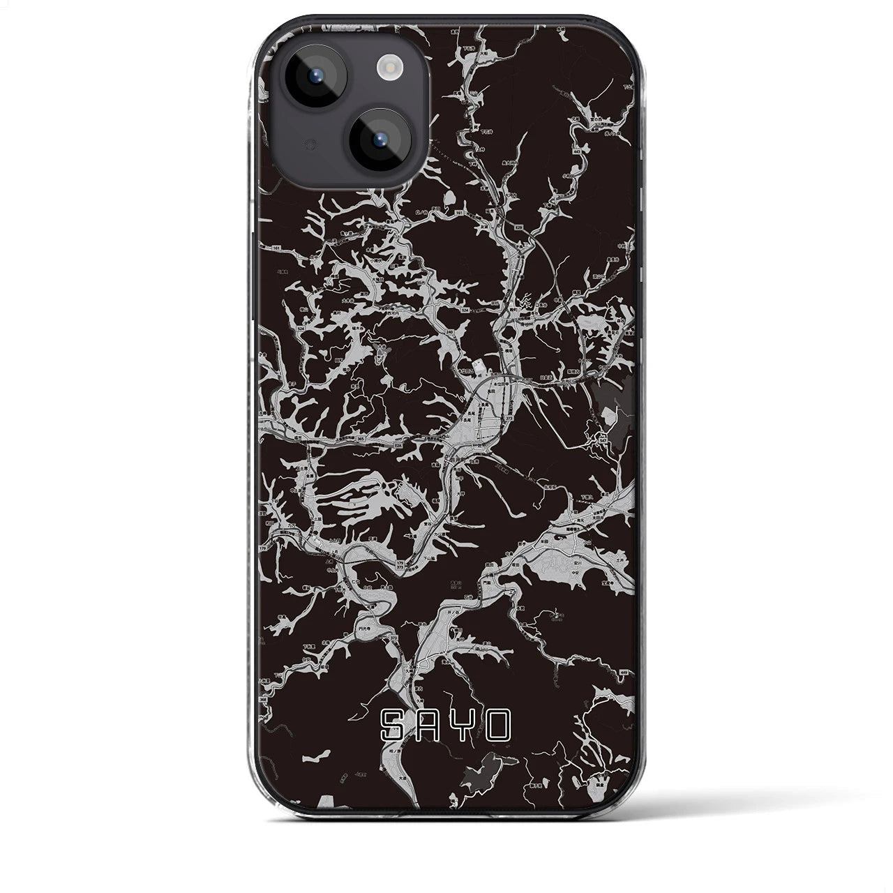 【佐用(兵庫県)】地図柄iPhoneケース(クリアタイプ)