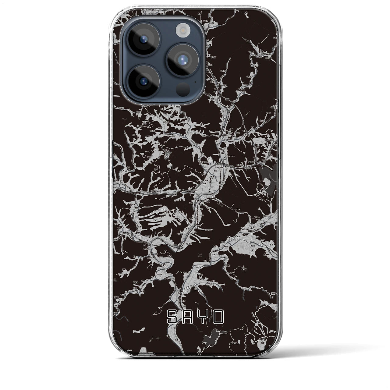 【佐用(兵庫県)】地図柄iPhoneケース(クリアタイプ)