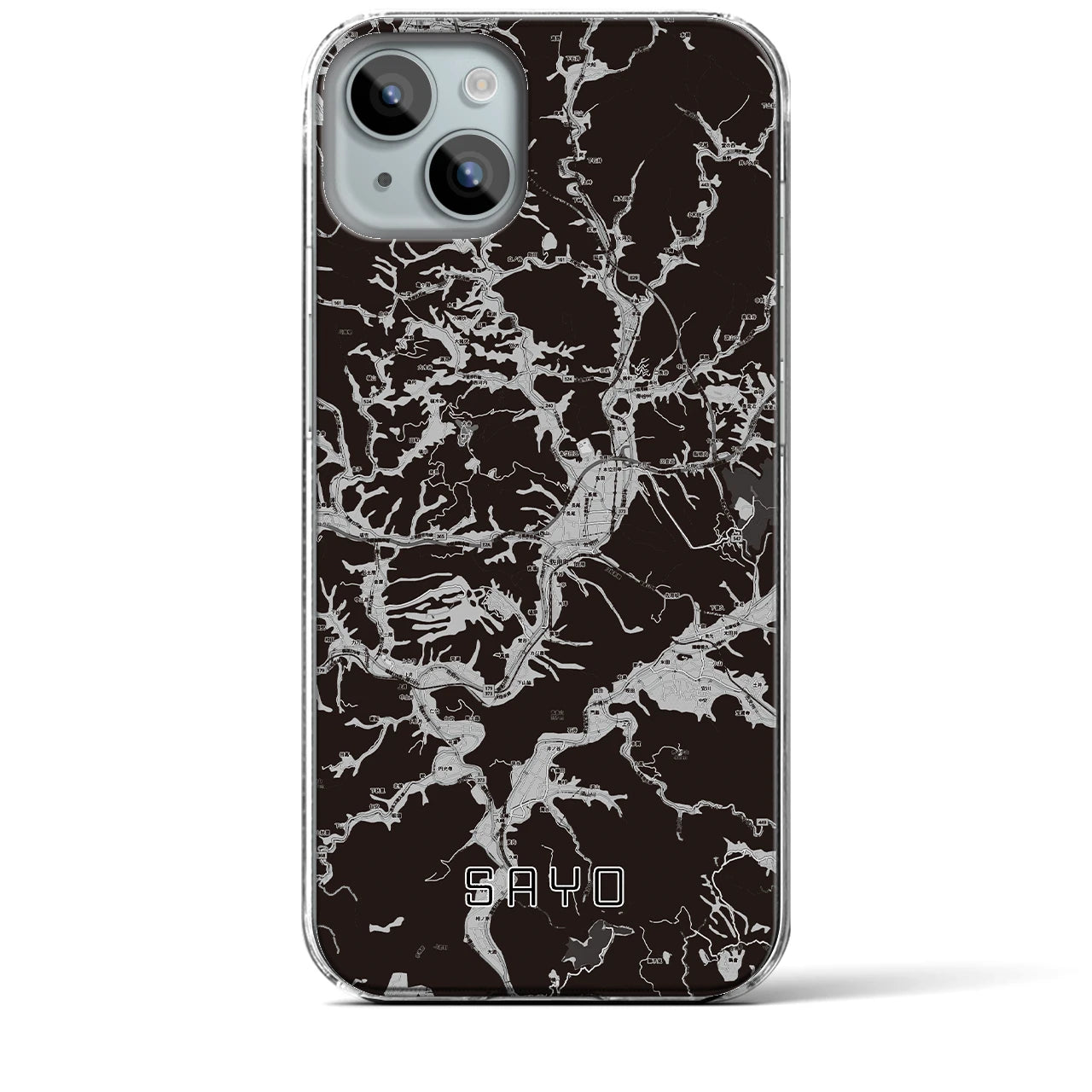 【佐用(兵庫県)】地図柄iPhoneケース(クリアタイプ)