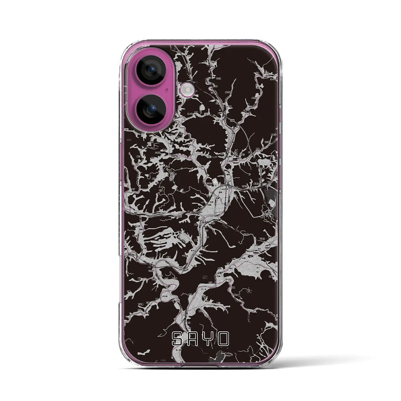 【佐用(兵庫県)】地図柄iPhoneケース(クリアタイプ)