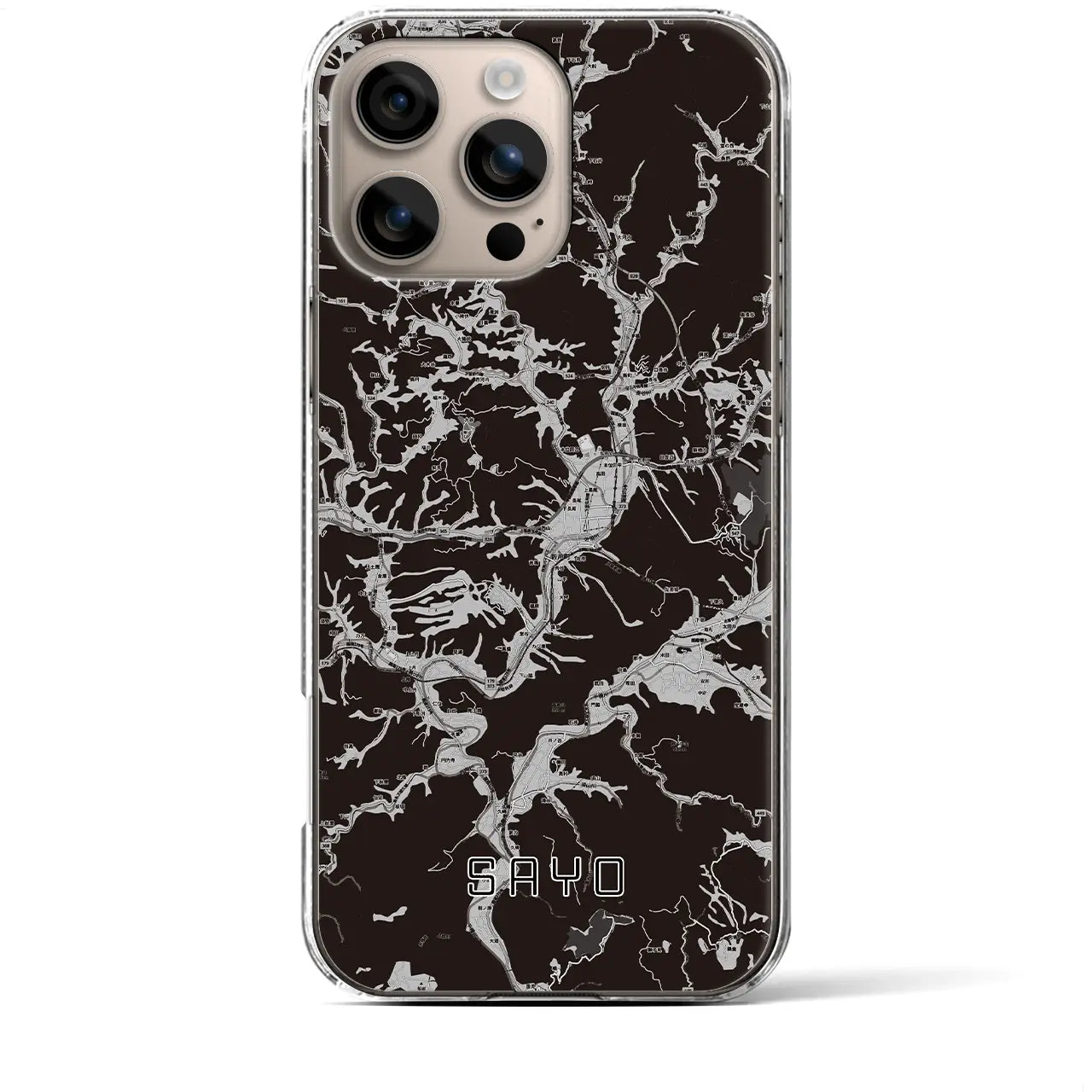 【佐用(兵庫県)】地図柄iPhoneケース(クリアタイプ)