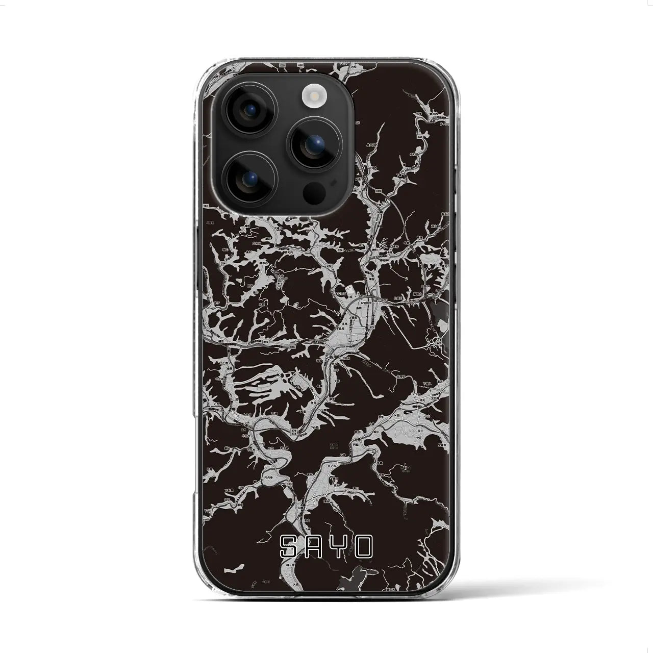 【佐用(兵庫県)】地図柄iPhoneケース(クリアタイプ)