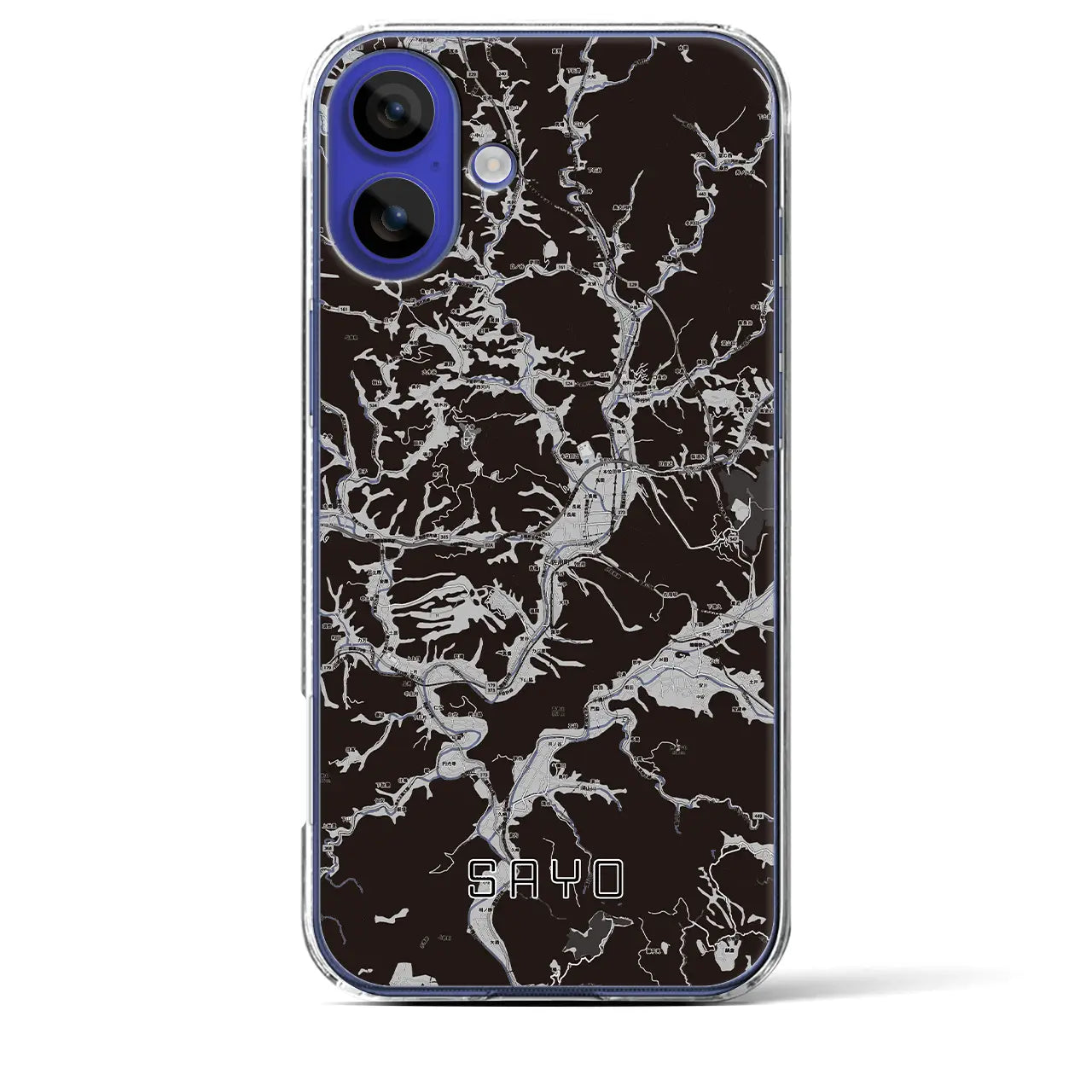 【佐用(兵庫県)】地図柄iPhoneケース(クリアタイプ)