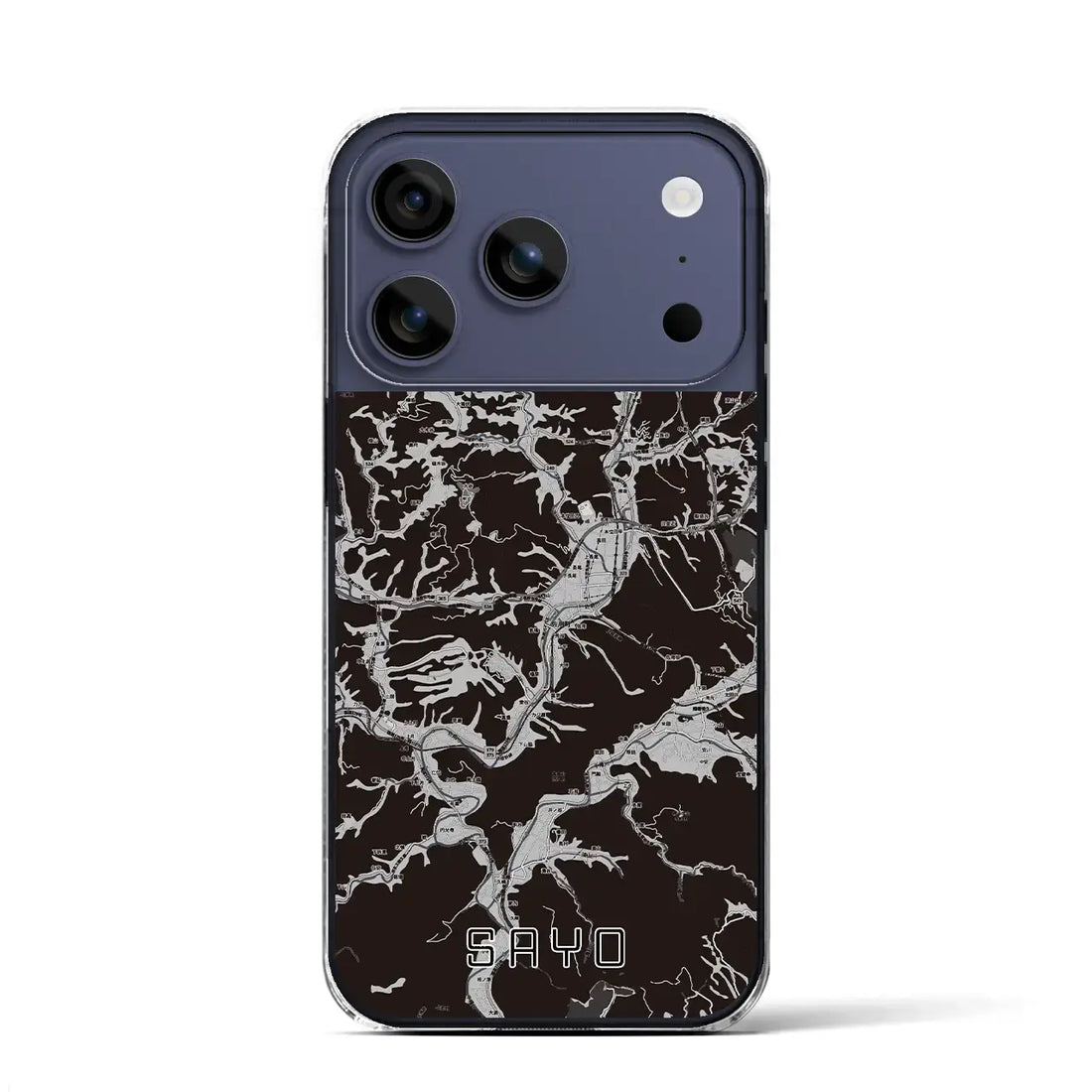 【佐用(兵庫県)】地図柄iPhoneケース(クリアタイプ)