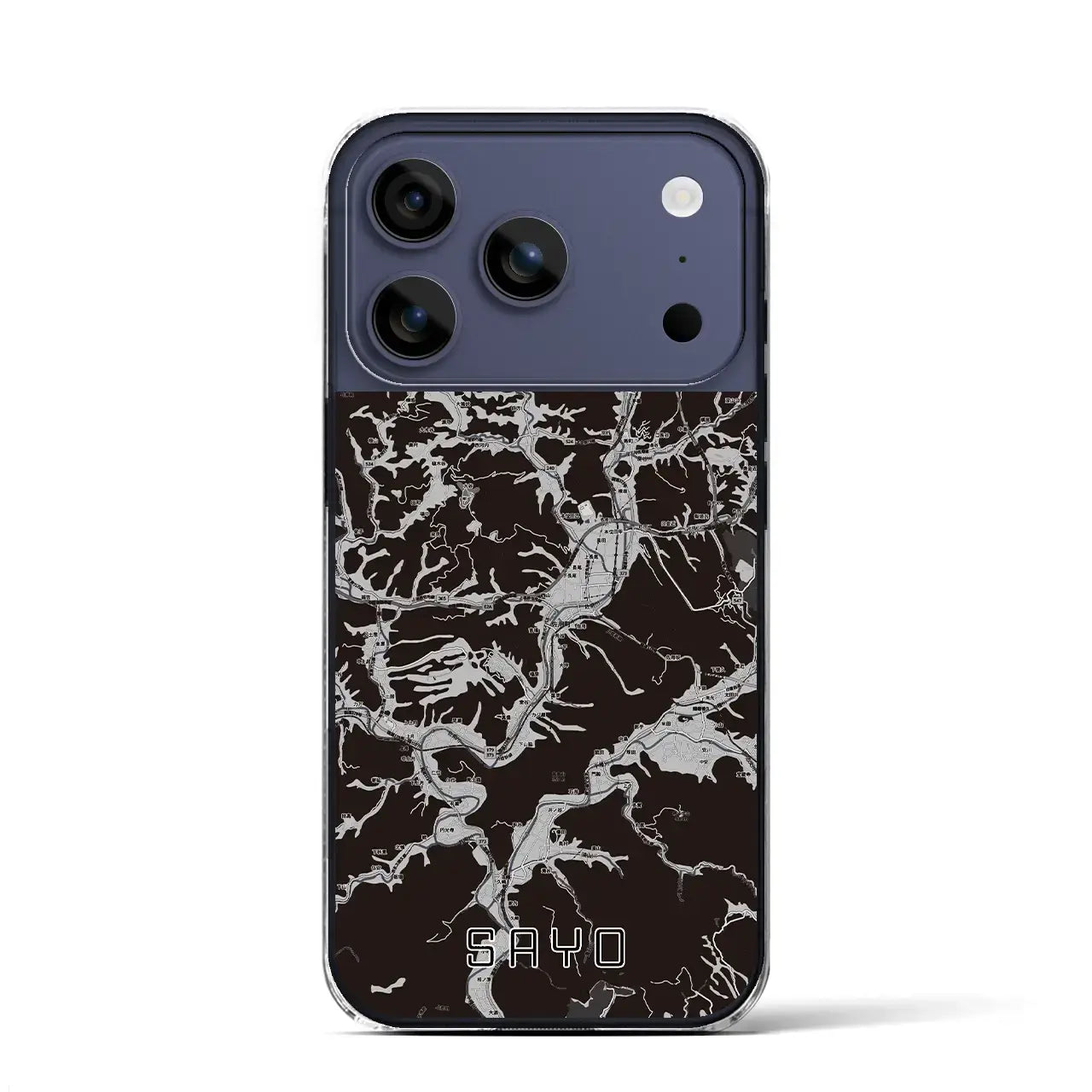 【佐用(兵庫県)】地図柄iPhoneケース(クリアタイプ)