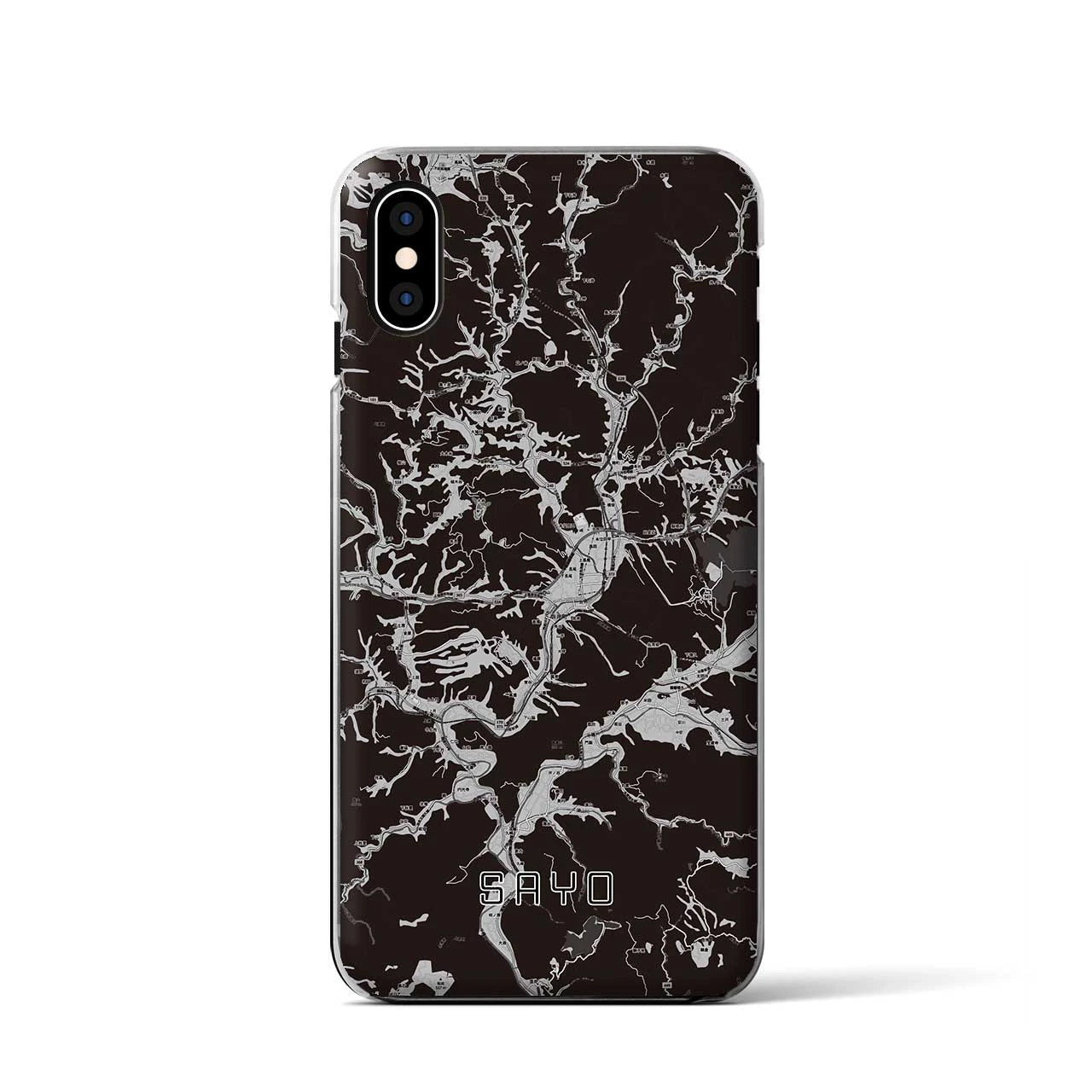 【佐用(兵庫県)】地図柄iPhoneケース(クリアタイプ)