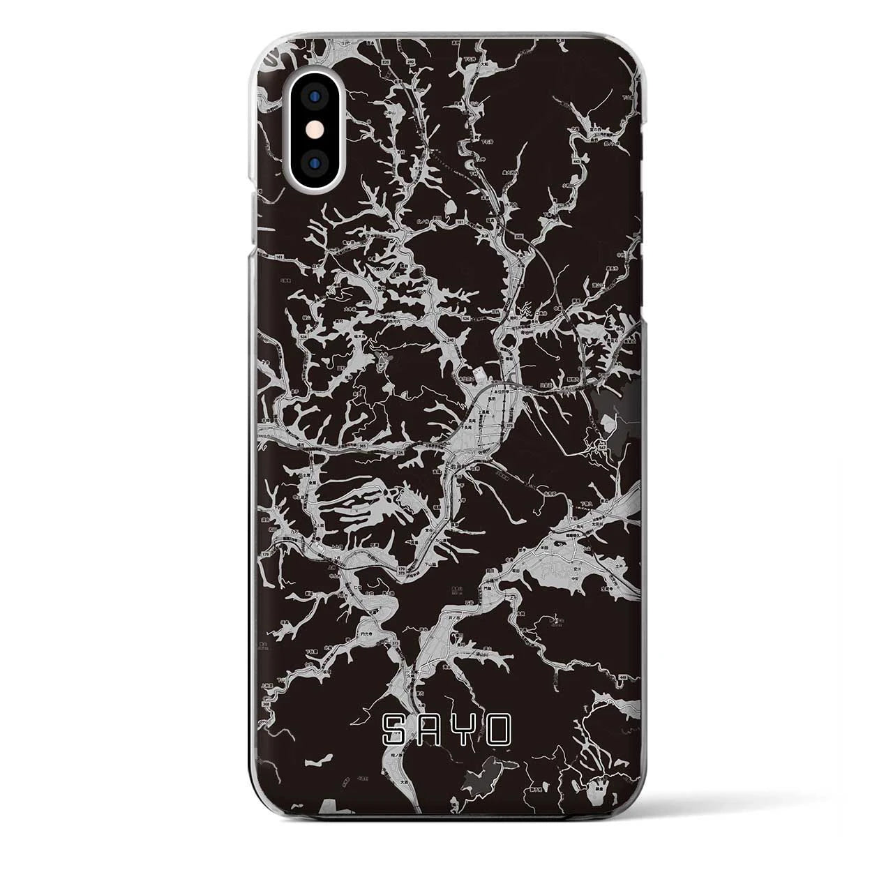 【佐用(兵庫県)】地図柄iPhoneケース(クリアタイプ)