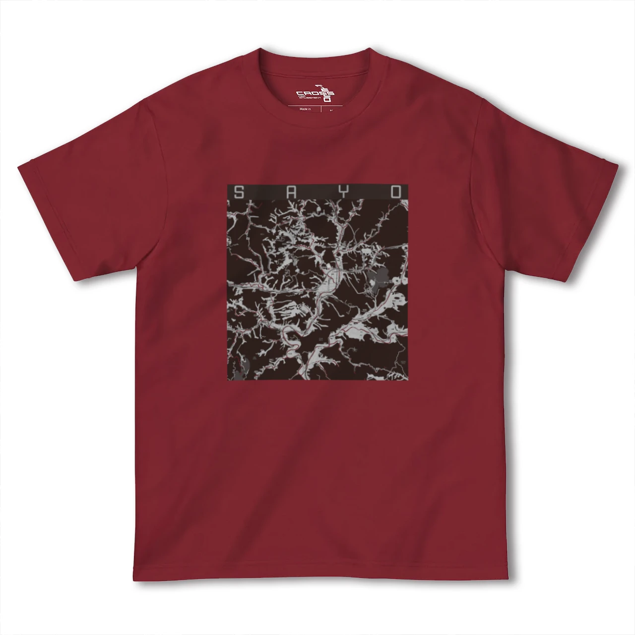 【佐用(兵庫県)】地図柄ヘビーウェイトTシャツ