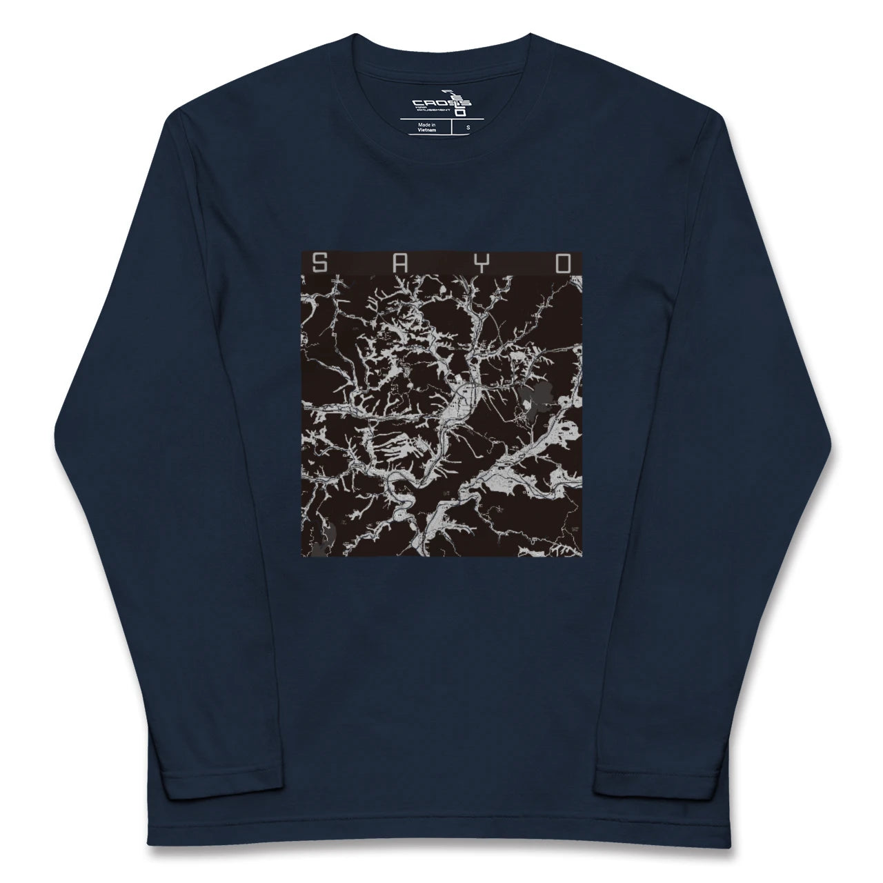 【佐用(兵庫県)】地図柄ロングスリーブTシャツ