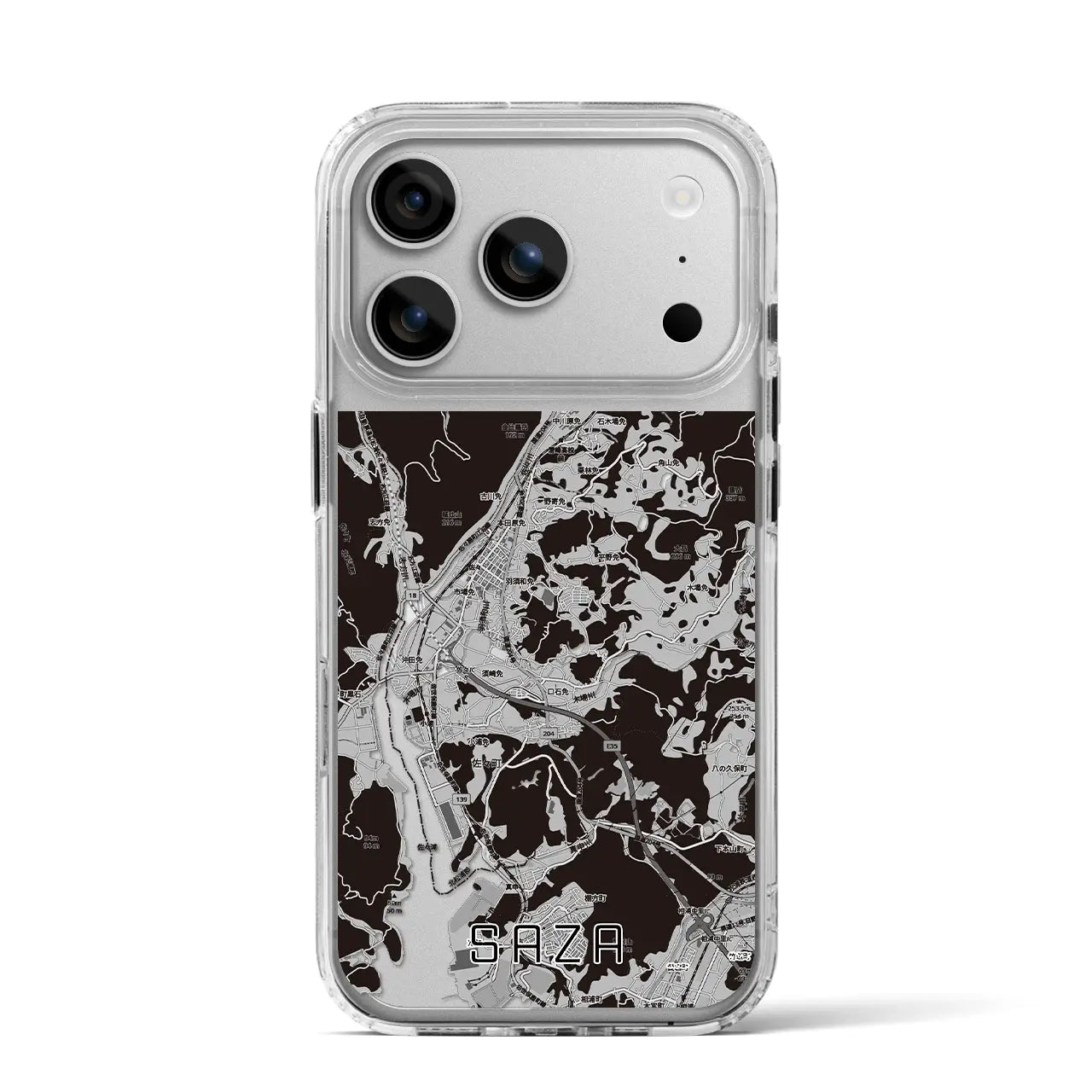 【佐々(長崎県)】地図柄iPhoneケース(MagSafeタイプ)