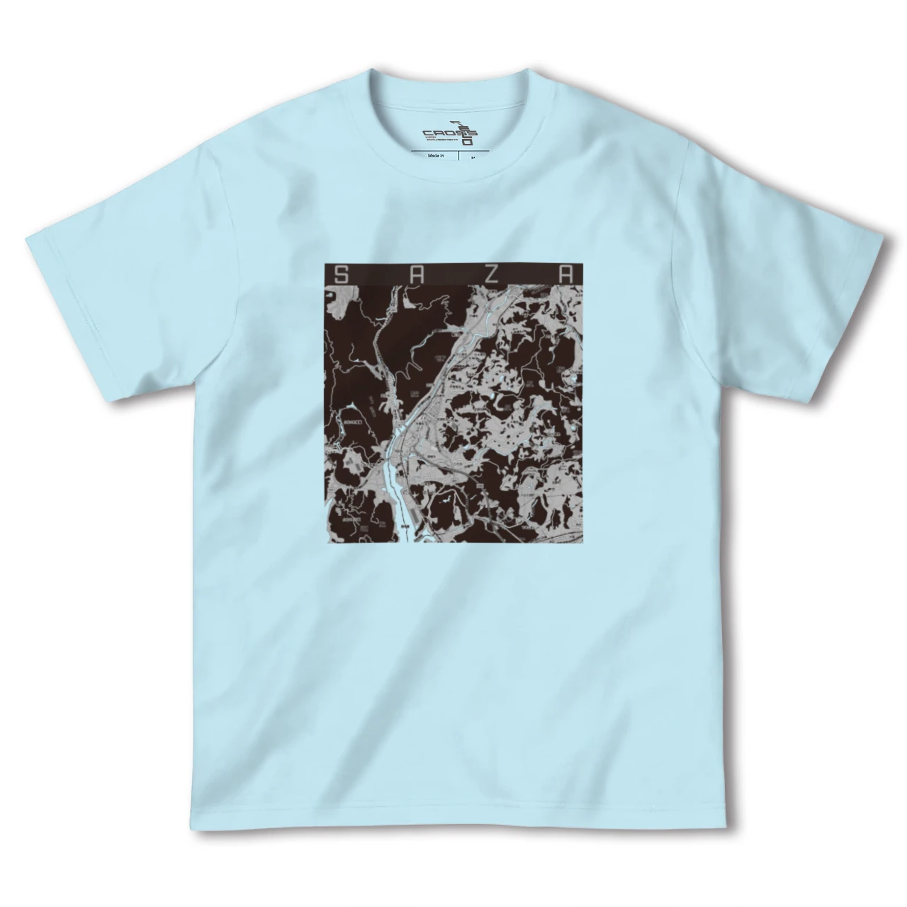 【佐々(長崎県)】地図柄ヘビーウェイトTシャツ