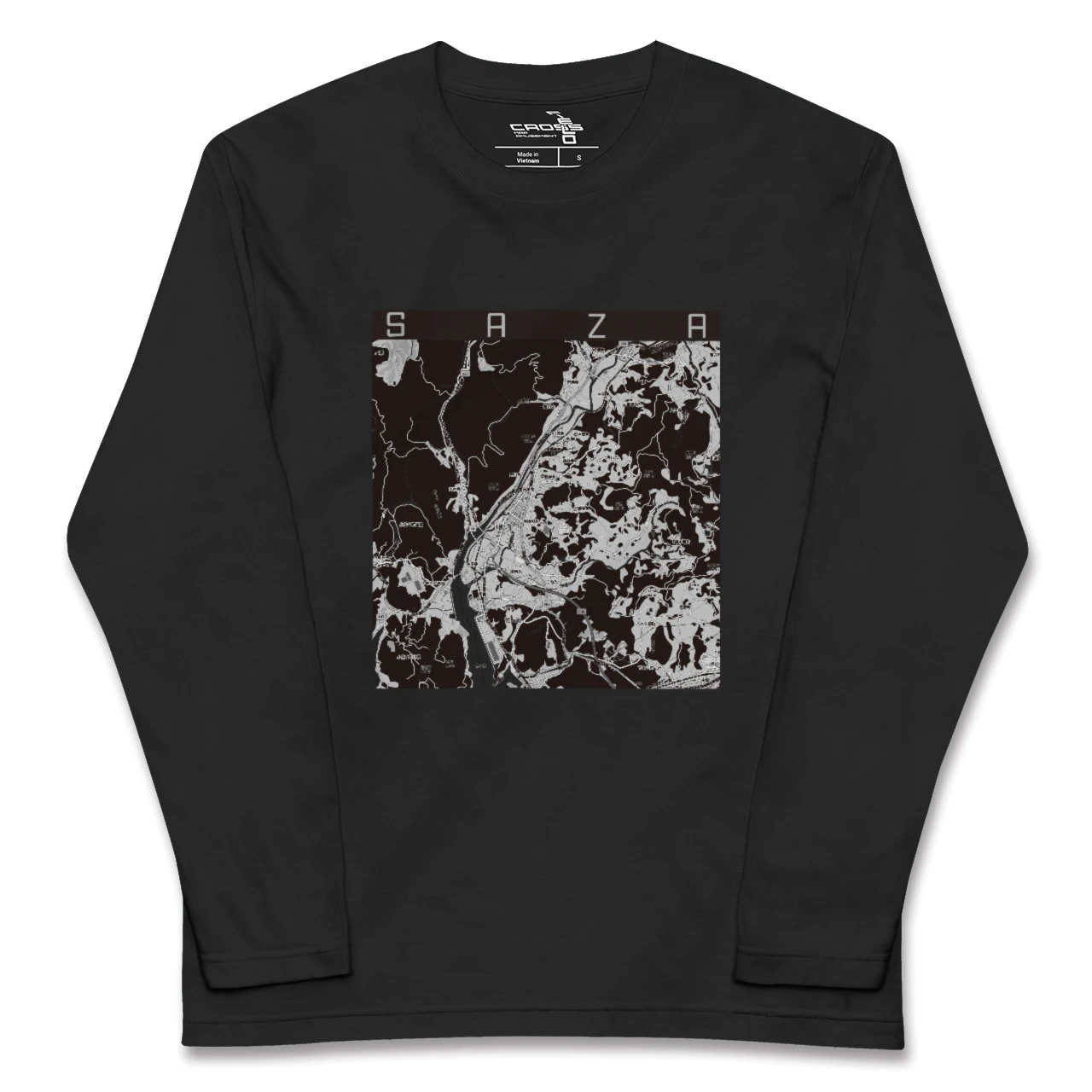 【佐々(長崎県)】地図柄ロングスリーブTシャツ