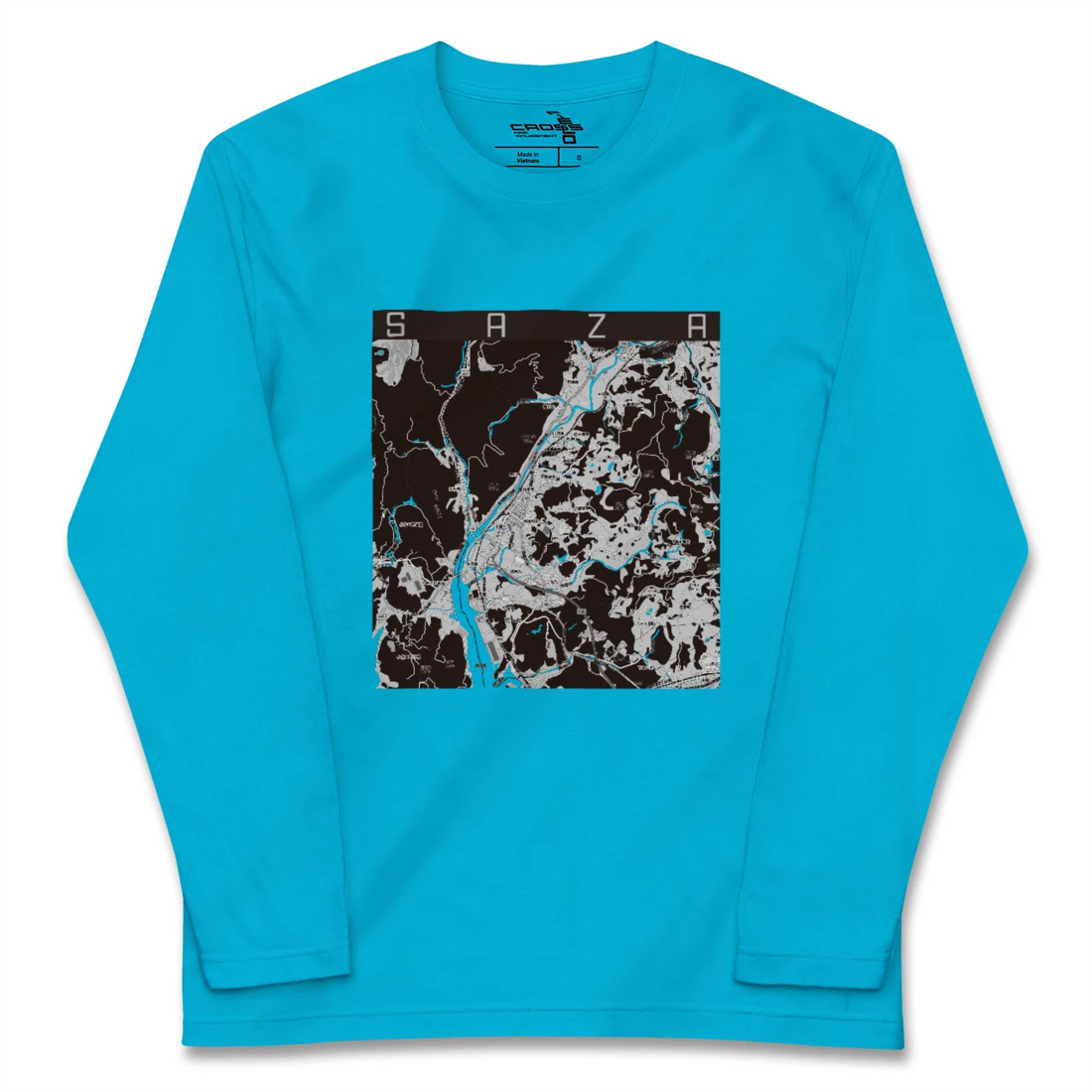 【佐々(長崎県)】地図柄ロングスリーブTシャツ