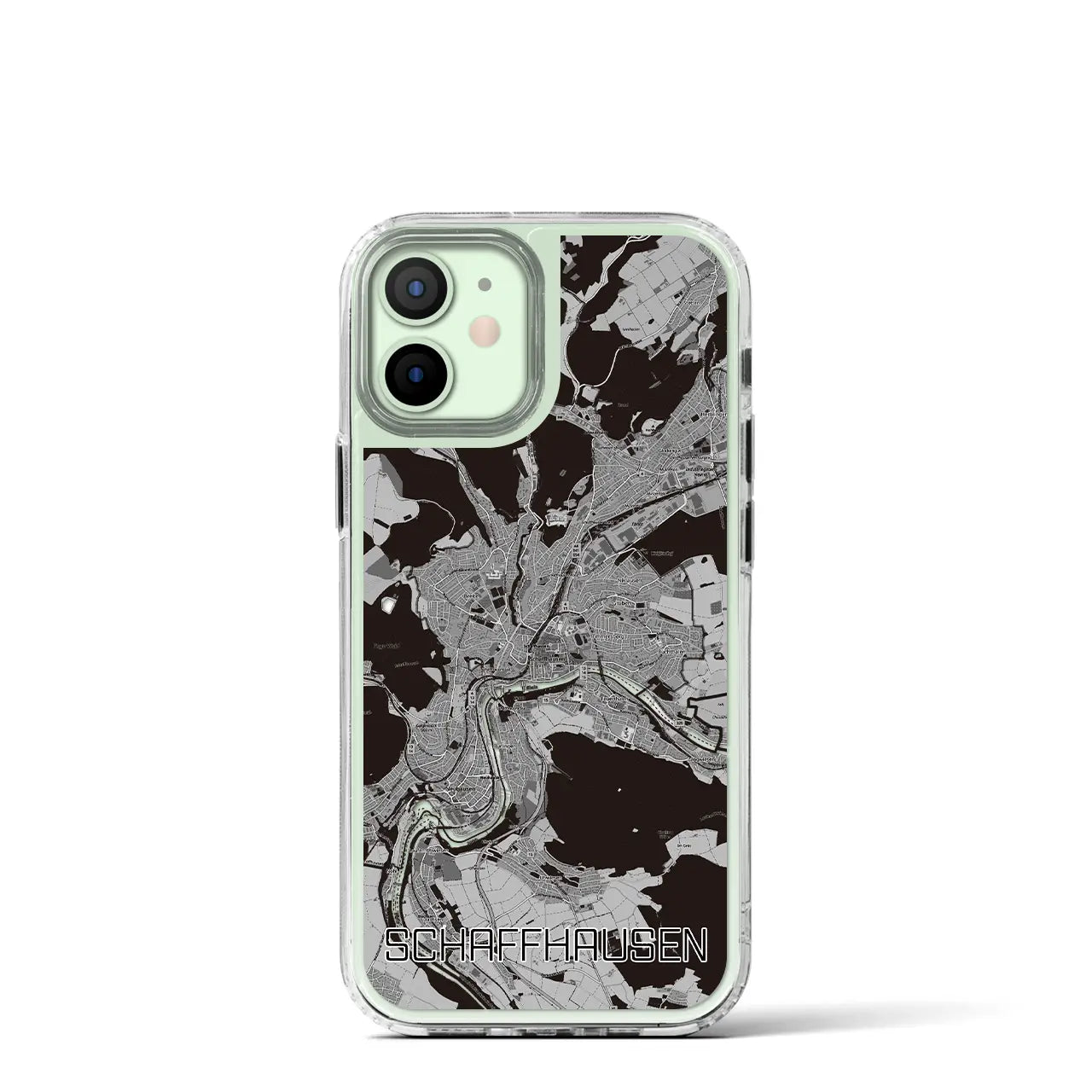 【シャフハウゼン(スイス)】地図柄iPhoneケース(MagSafeタイプ)