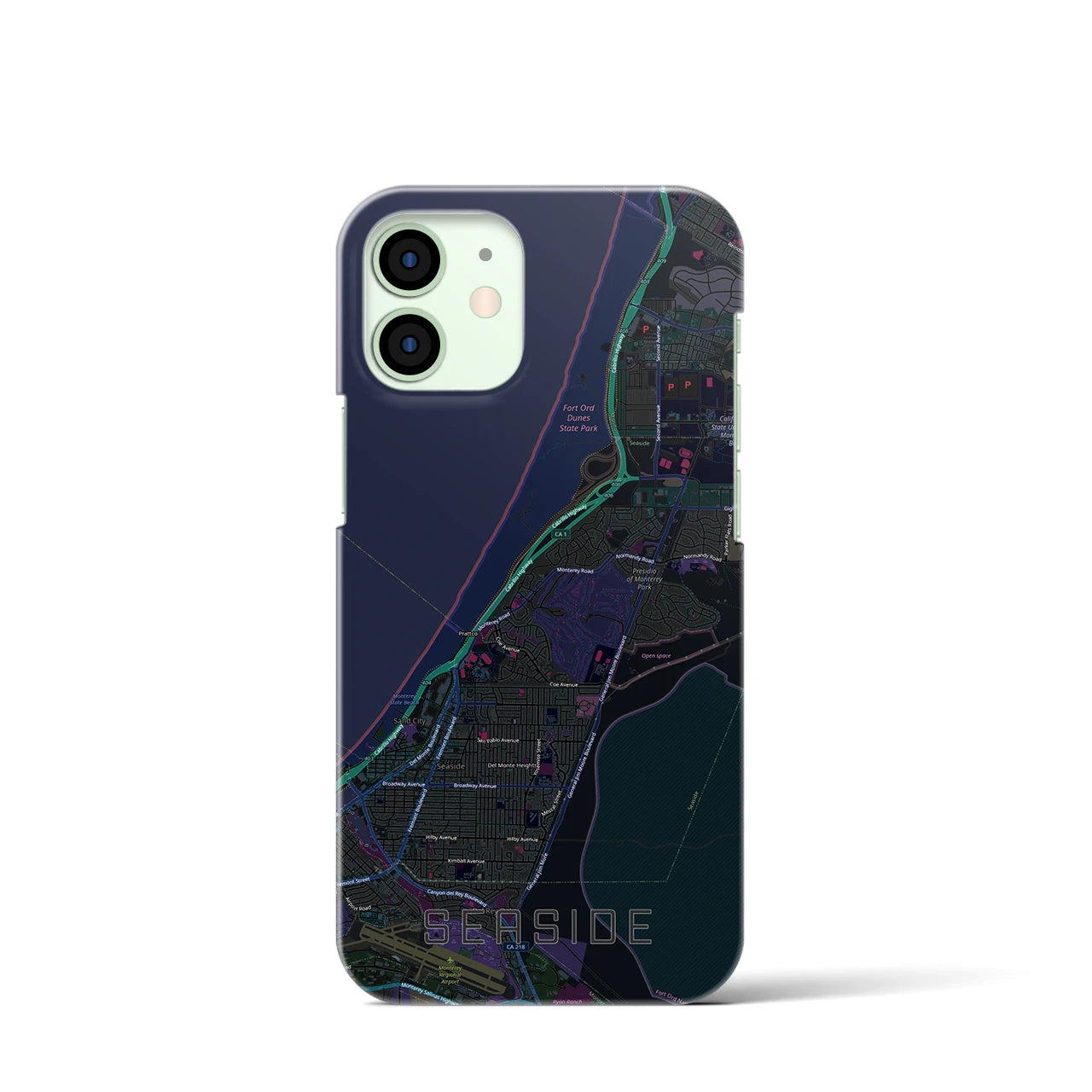 【シーサイド(アメリカ)】地図柄iPhoneケース(バックカバータイプ)